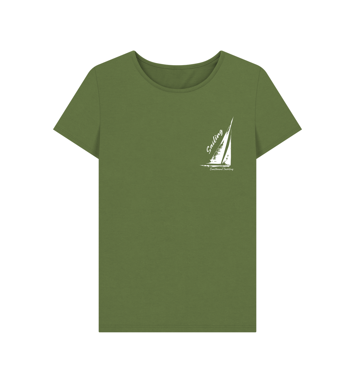 Khaki Printed T-shirt Front