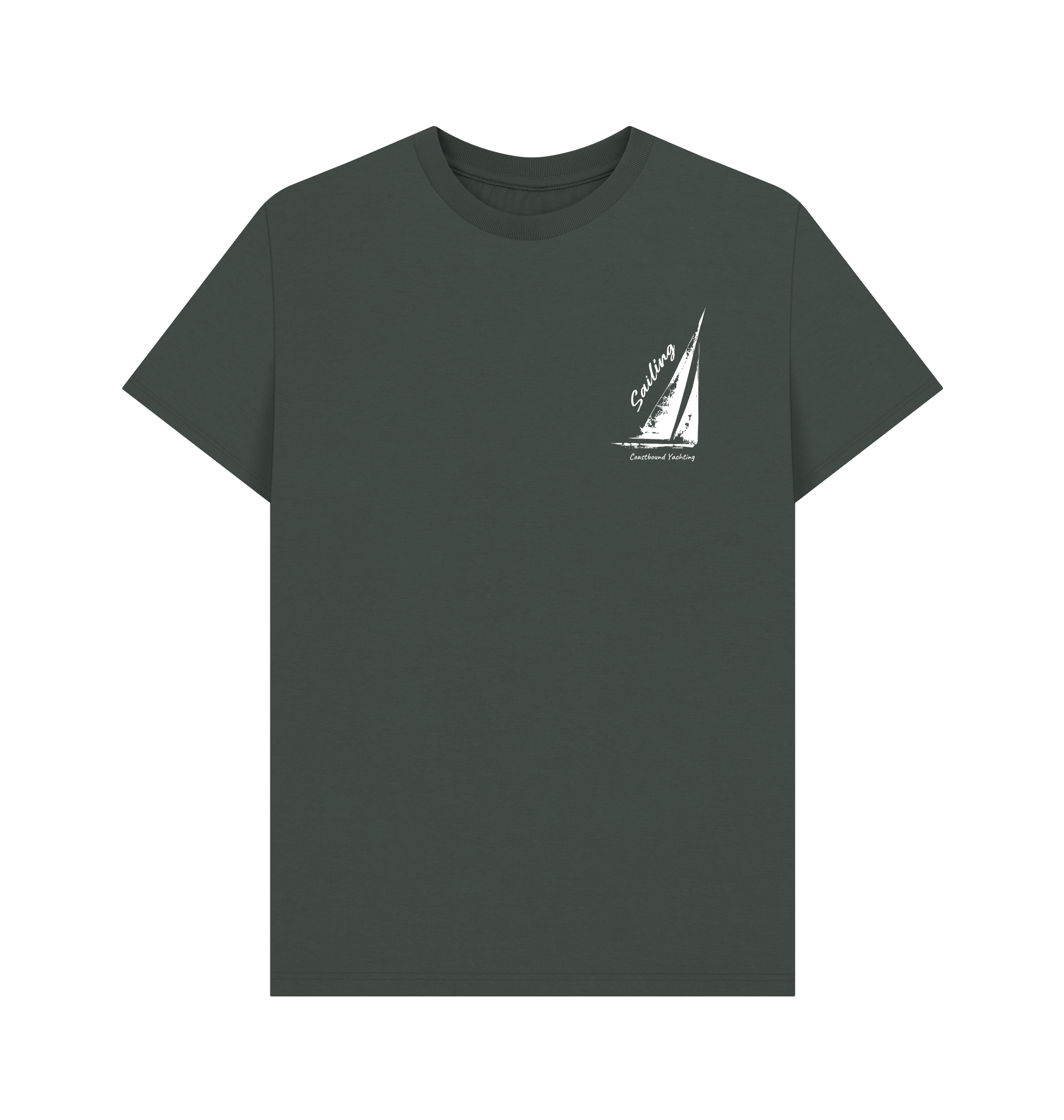 Dark Grey Printed T-shirt Front