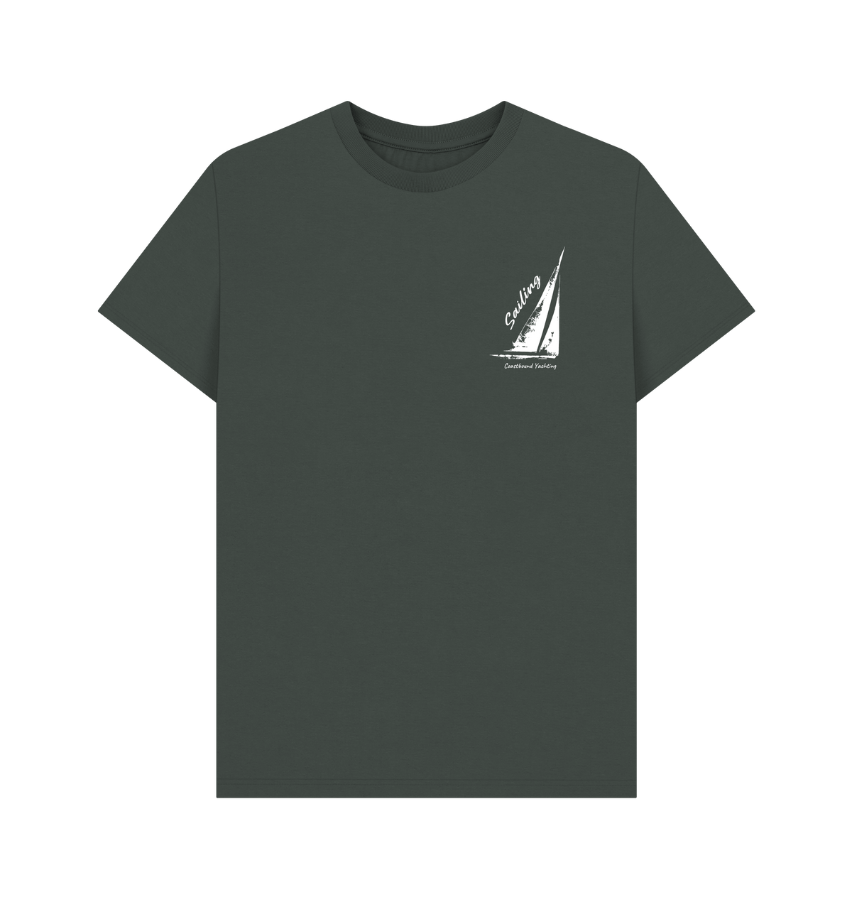 Dark Grey Printed T-shirt Front