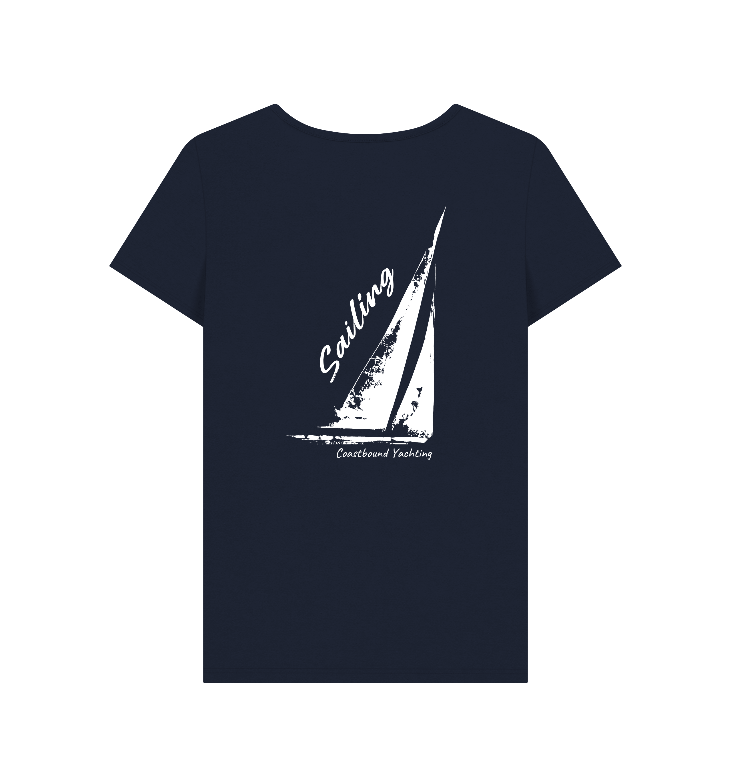 Navy Blue Printed T-shirt Back