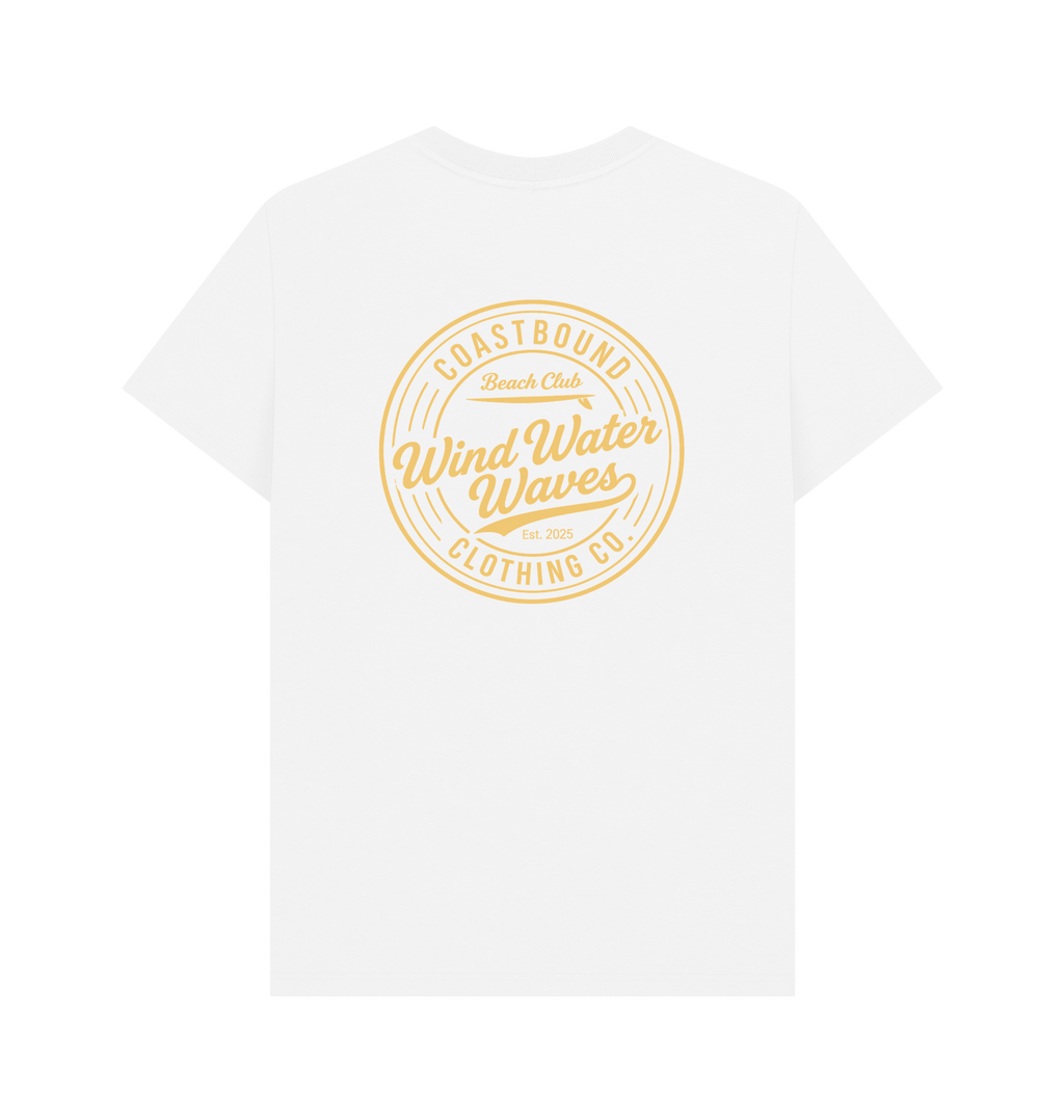 White Printed T-shirt Back