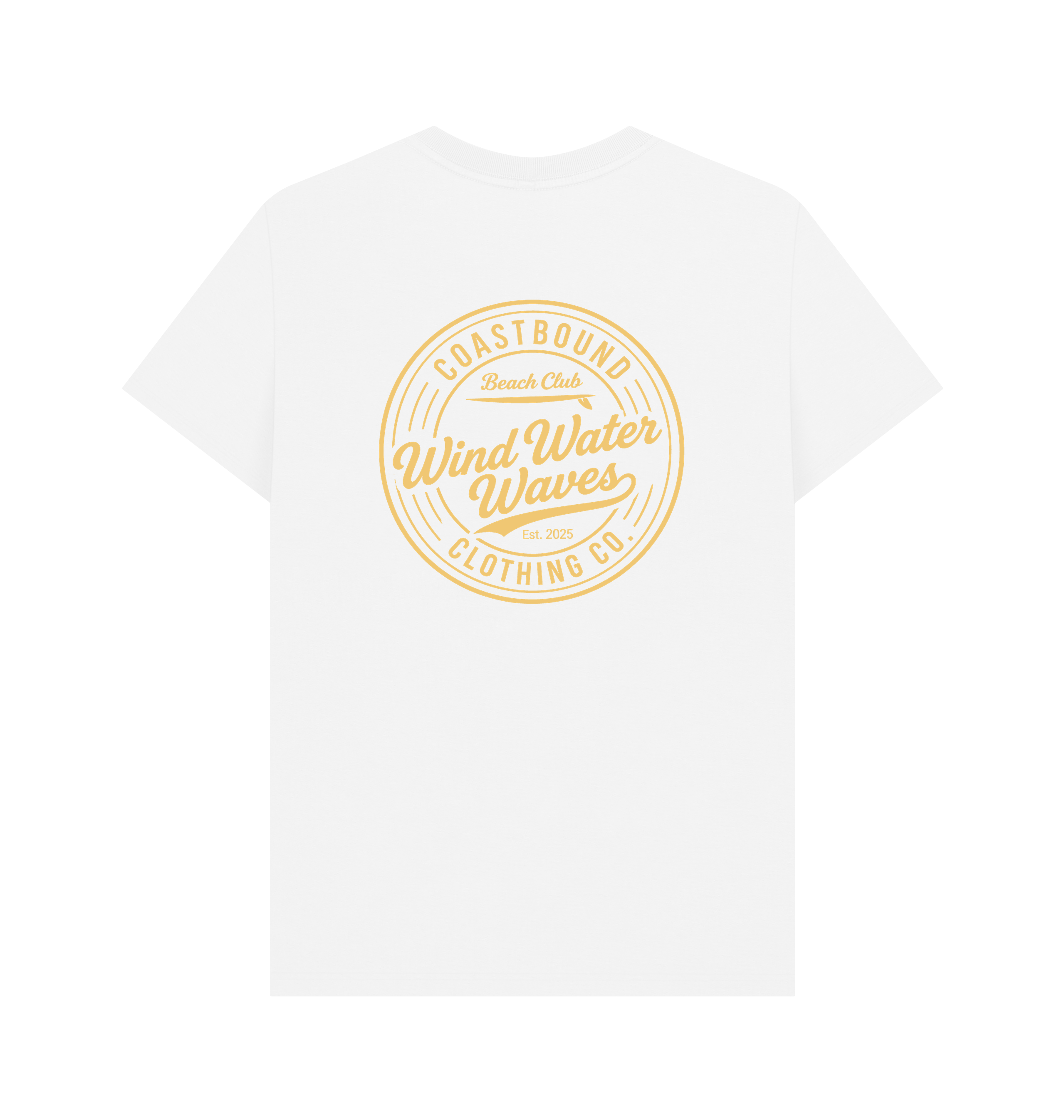 White Printed T-shirt Back