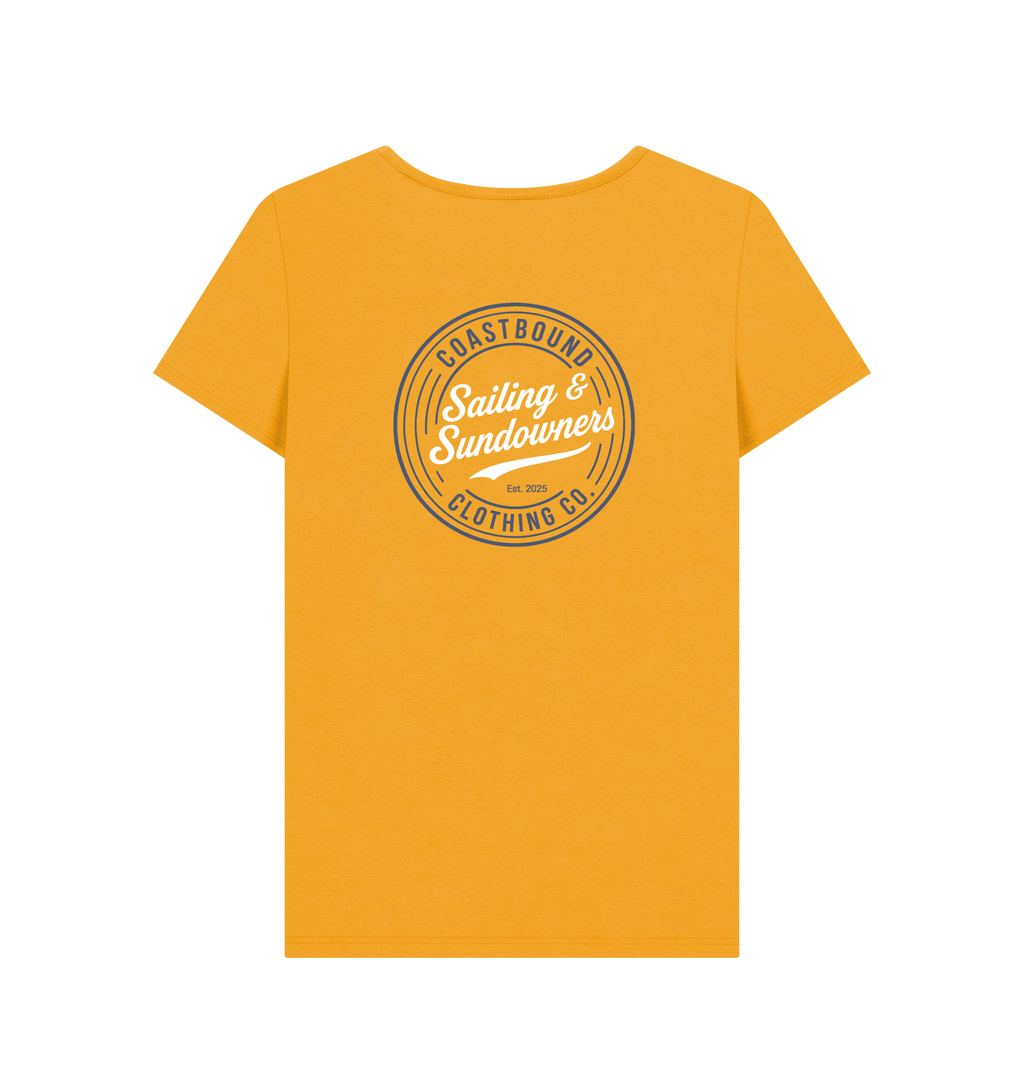 Mustard Printed T-shirt Back