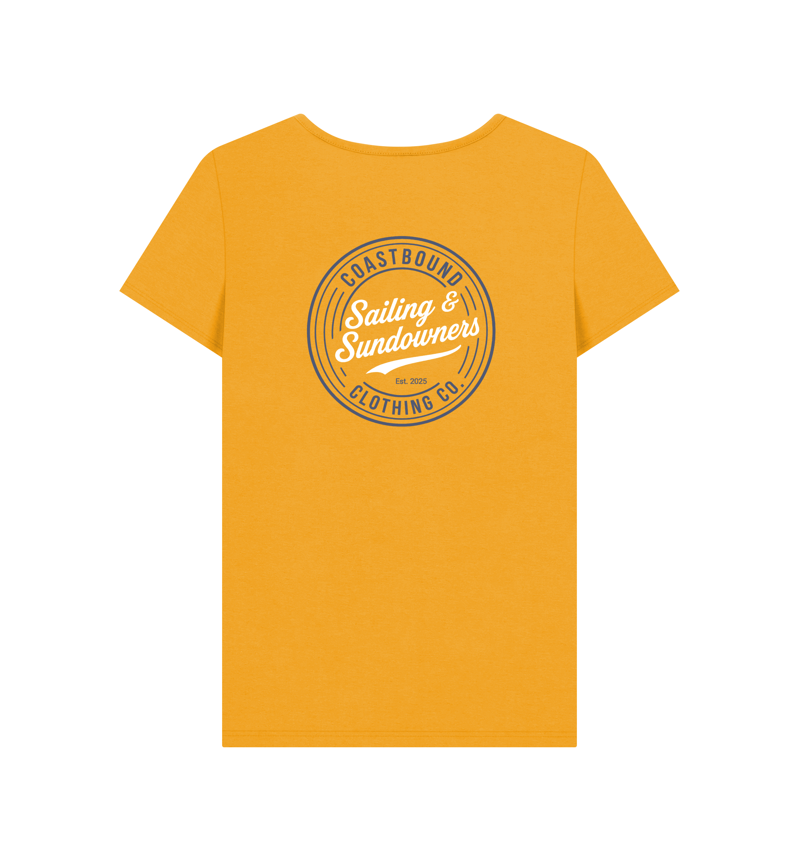 Mustard Printed T-shirt Back