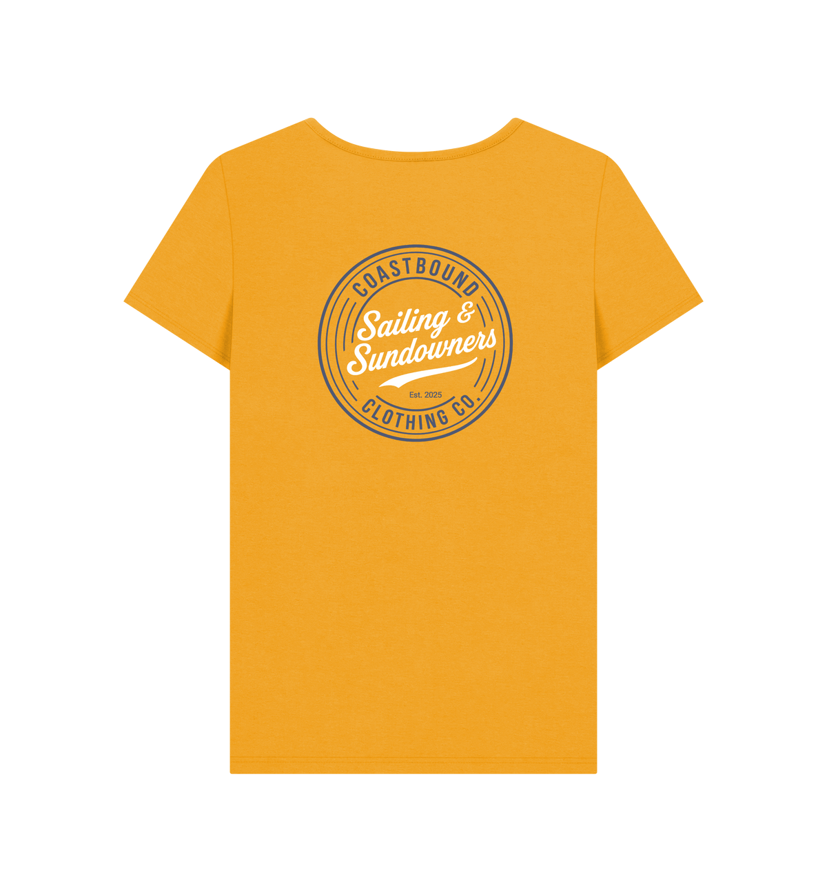 Mustard Printed T-shirt Back