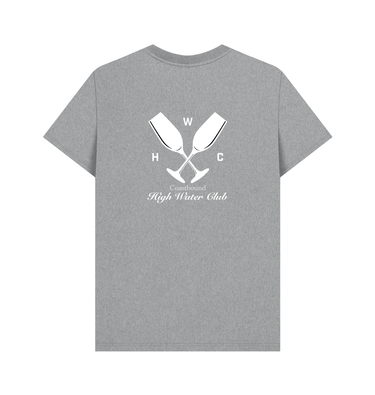 Athletic Grey Printed T-shirt Back