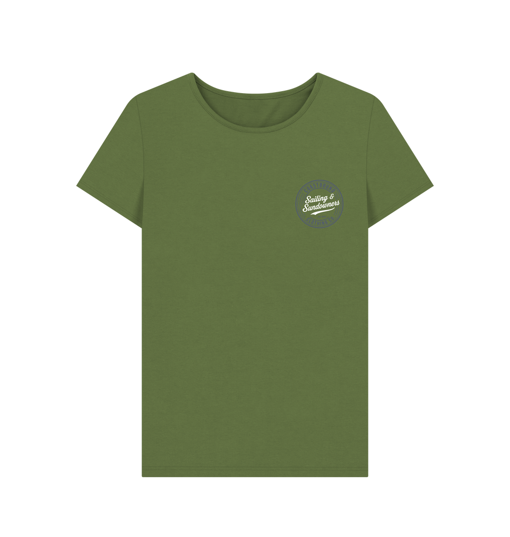 Khaki Printed T-shirt Front