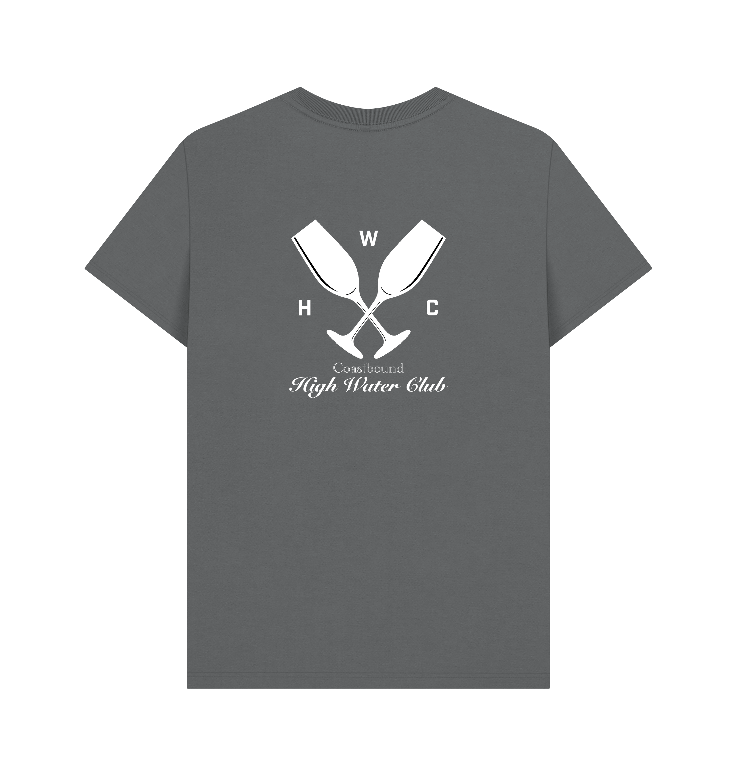 Slate Grey Printed T-shirt Back
