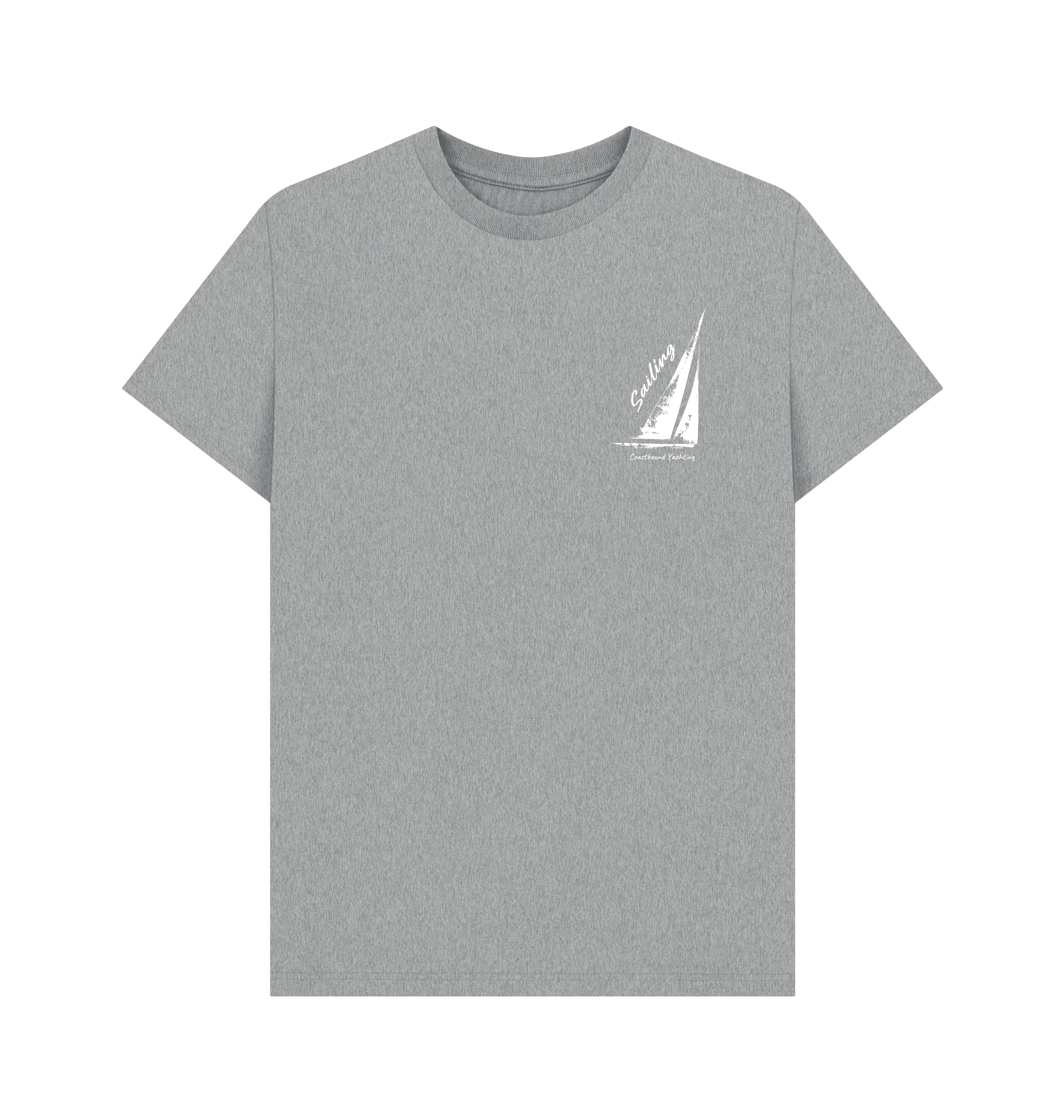 Athletic Grey Printed T-shirt Front