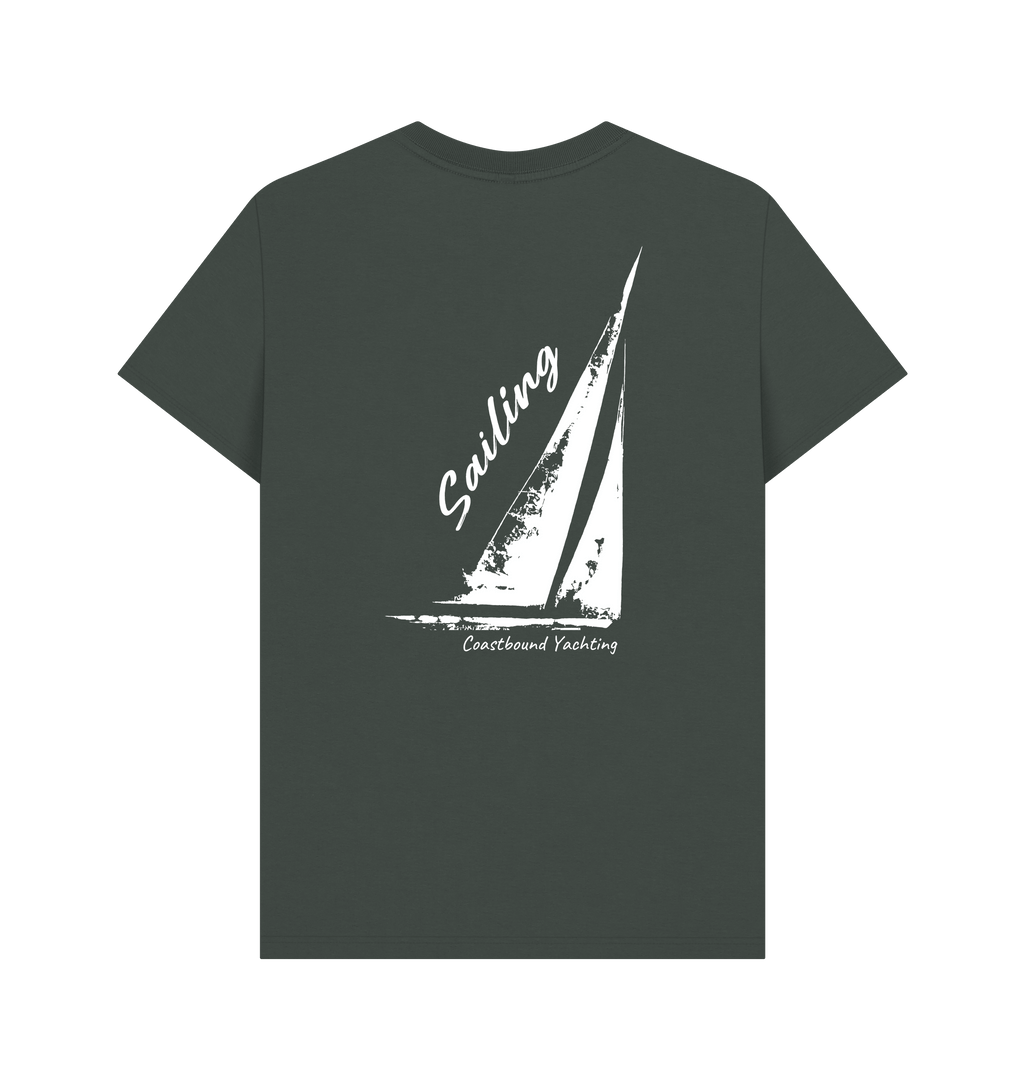 Dark Grey Printed T-shirt Back