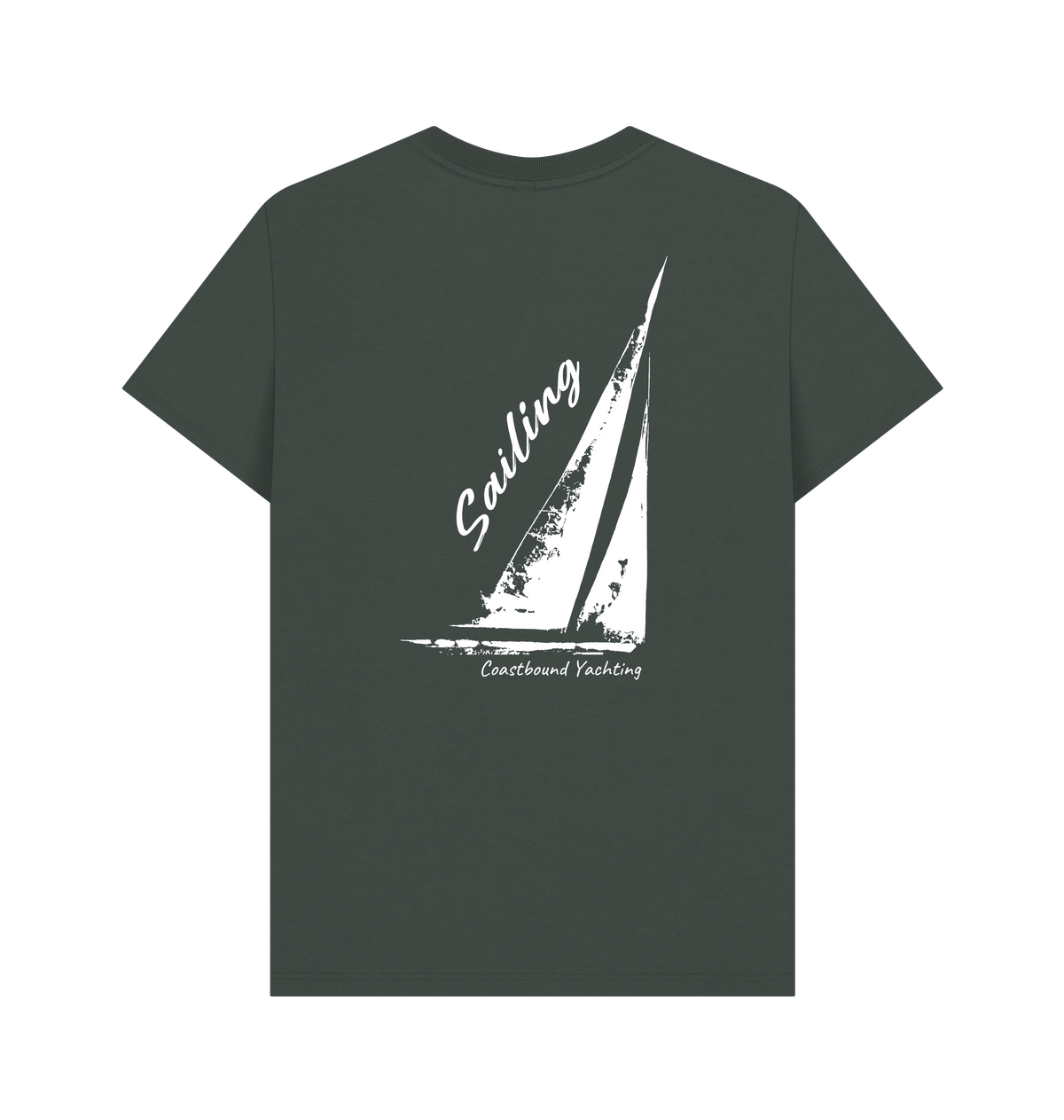 Dark Grey Printed T-shirt Back