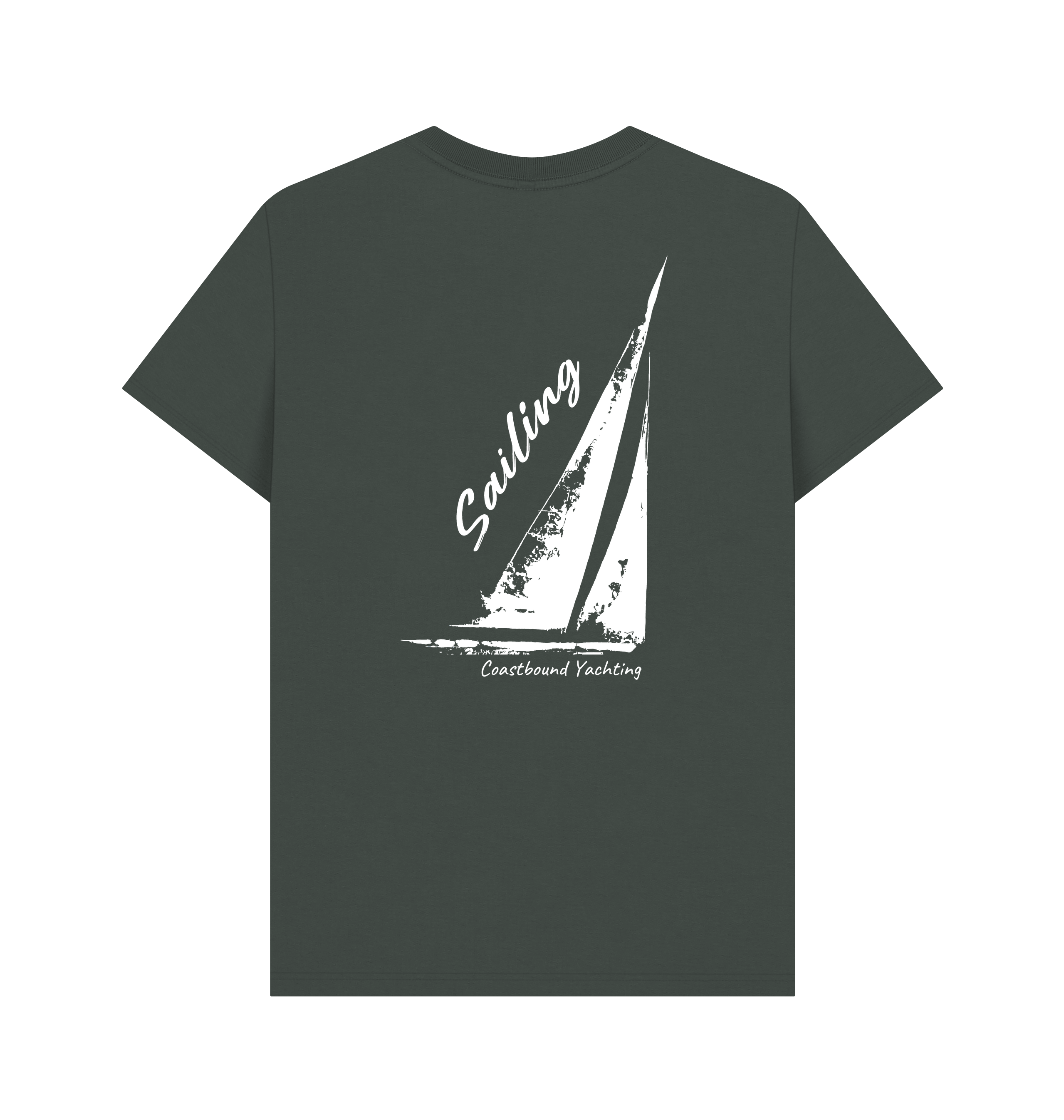 Dark Grey Printed T-shirt Back