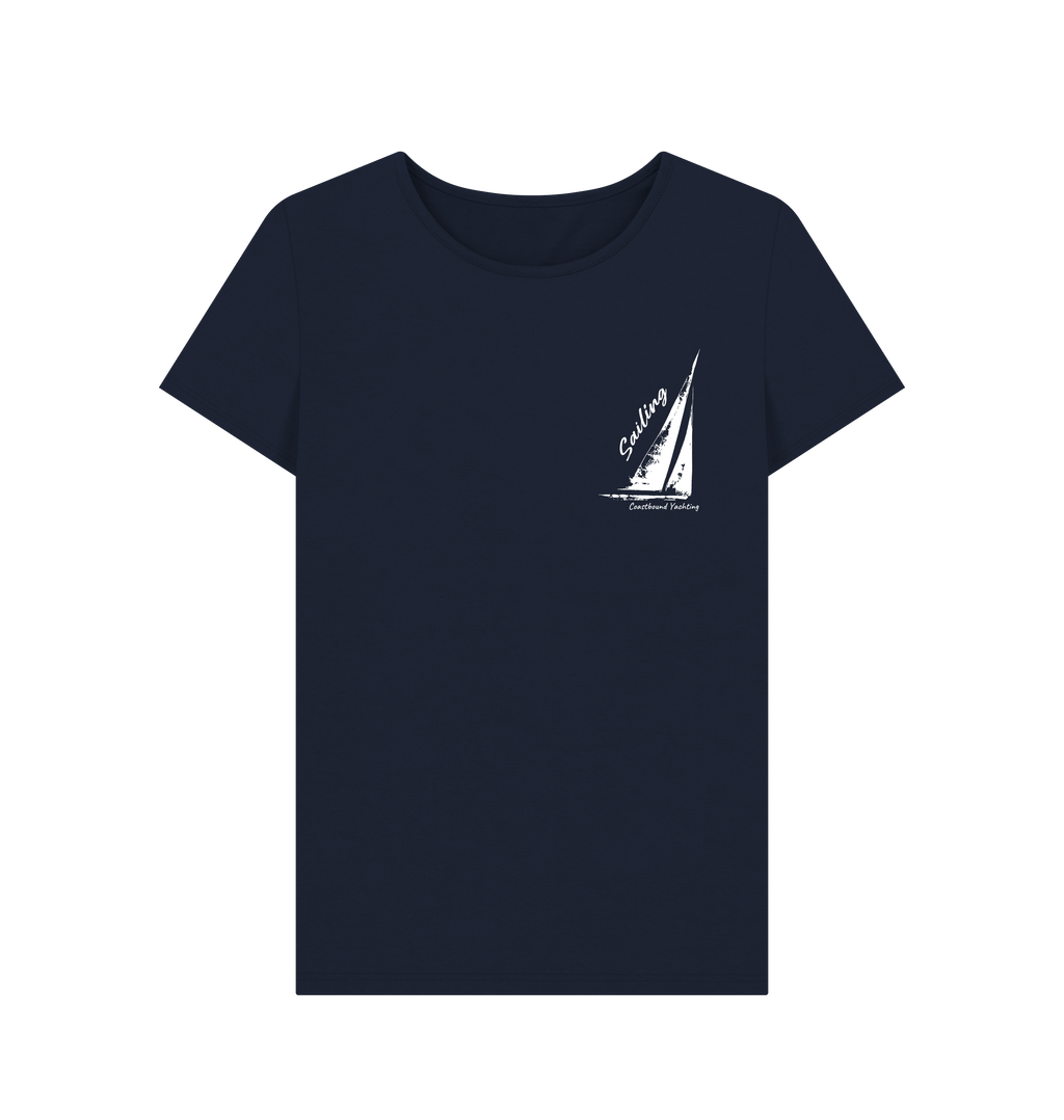 Navy Blue Printed T-shirt Front