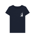 Navy Blue Printed T-shirt Front