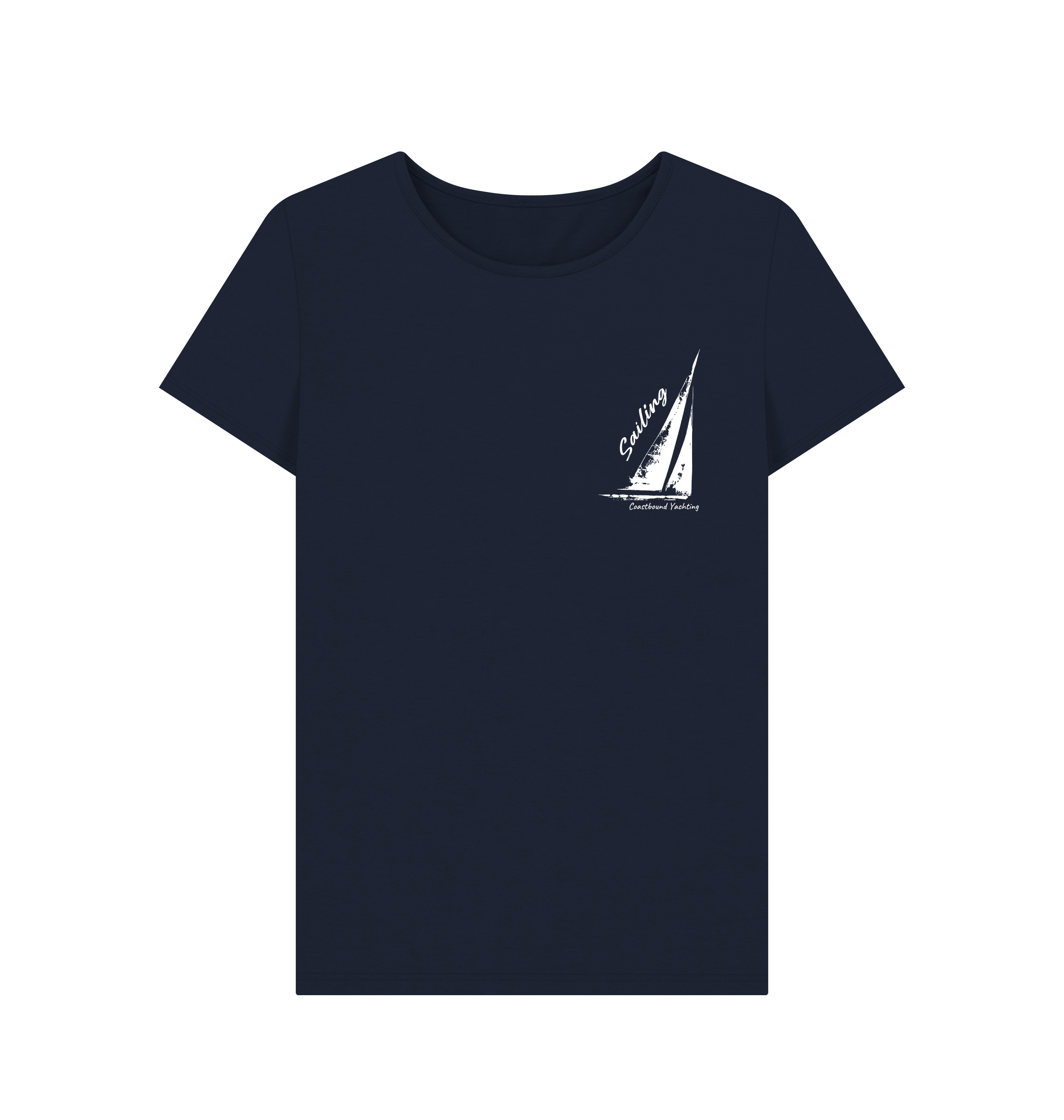 Navy Blue Printed T-shirt Front