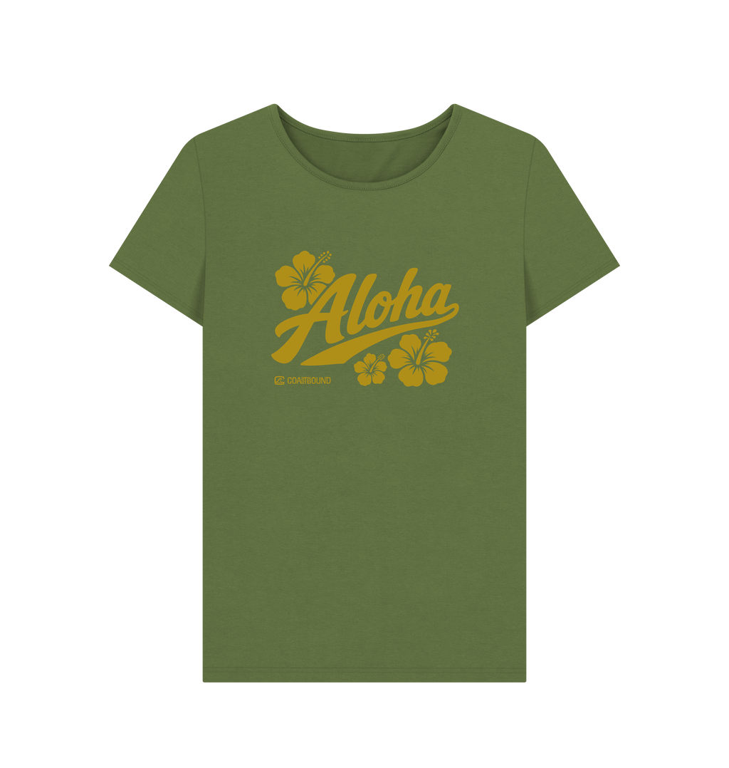 Khaki Printed T-shirt Front