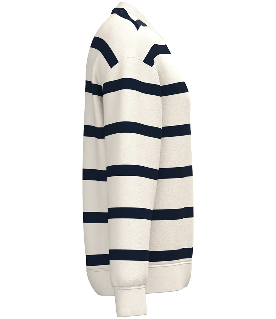 Unisex Striped Crew Neck Sweatshirt