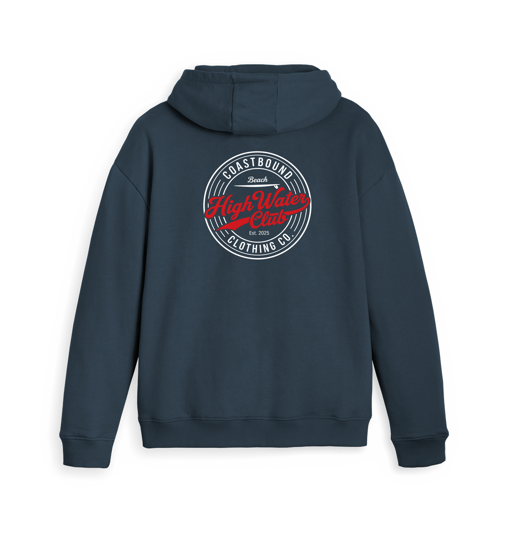 Navy Zip hoody Back