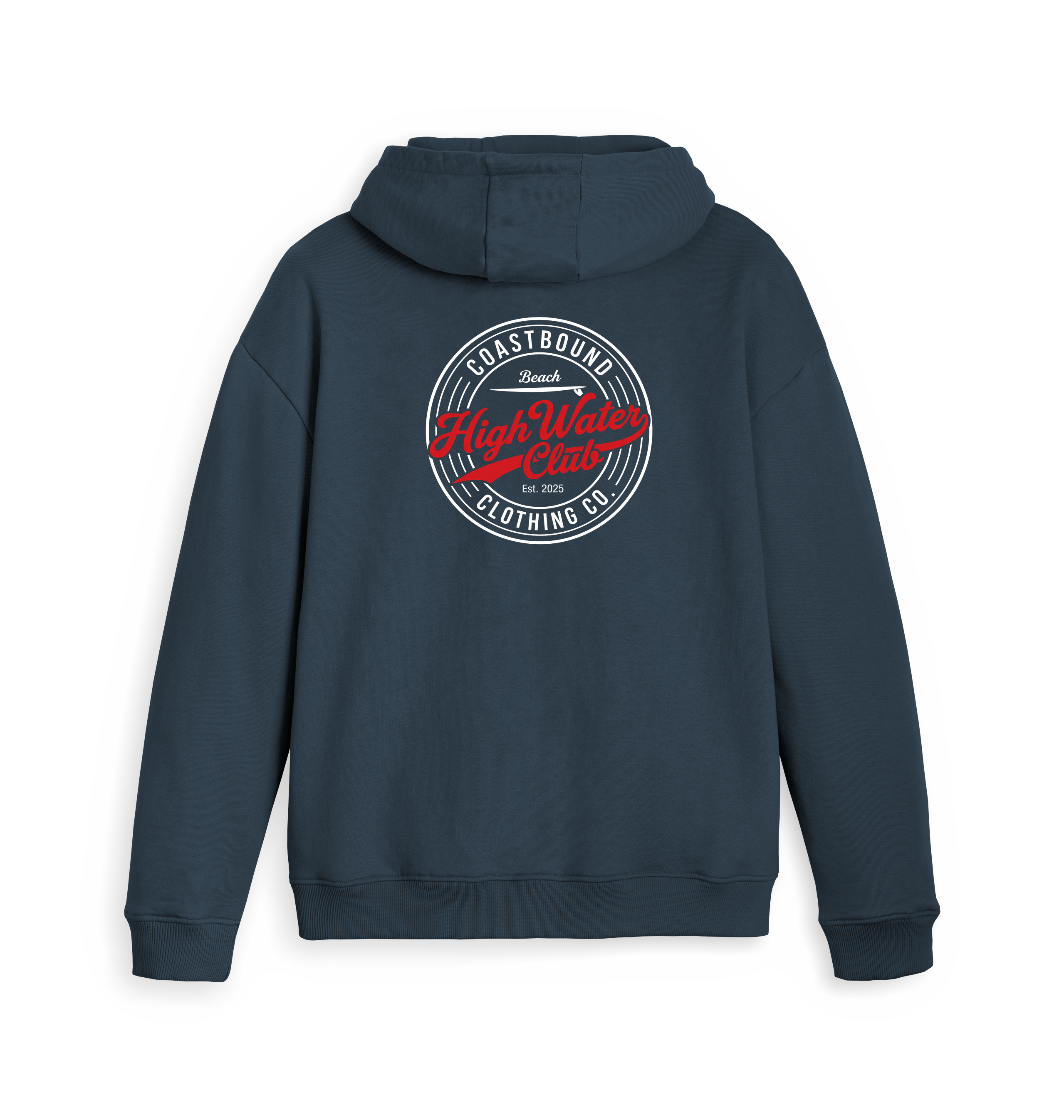 Navy Zip hoody Back