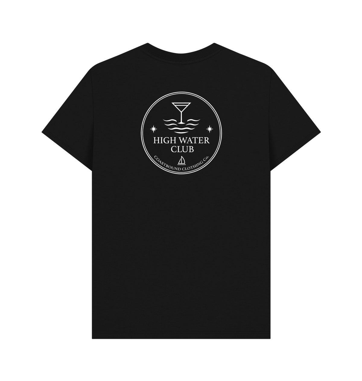 Black Printed T-shirt Back