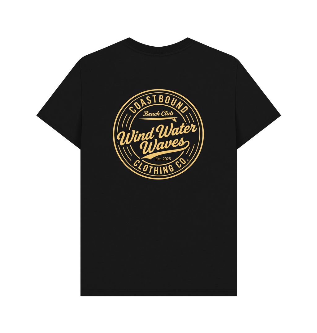 Black Printed T-shirt Back