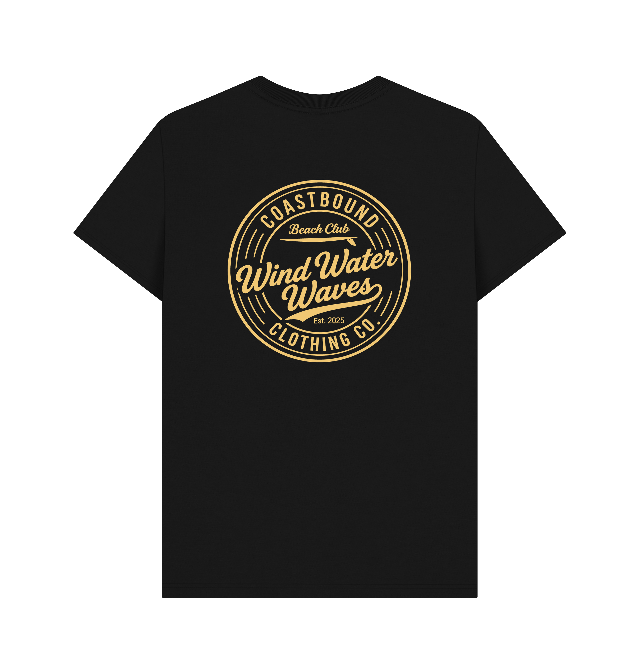 Black Printed T-shirt Back
