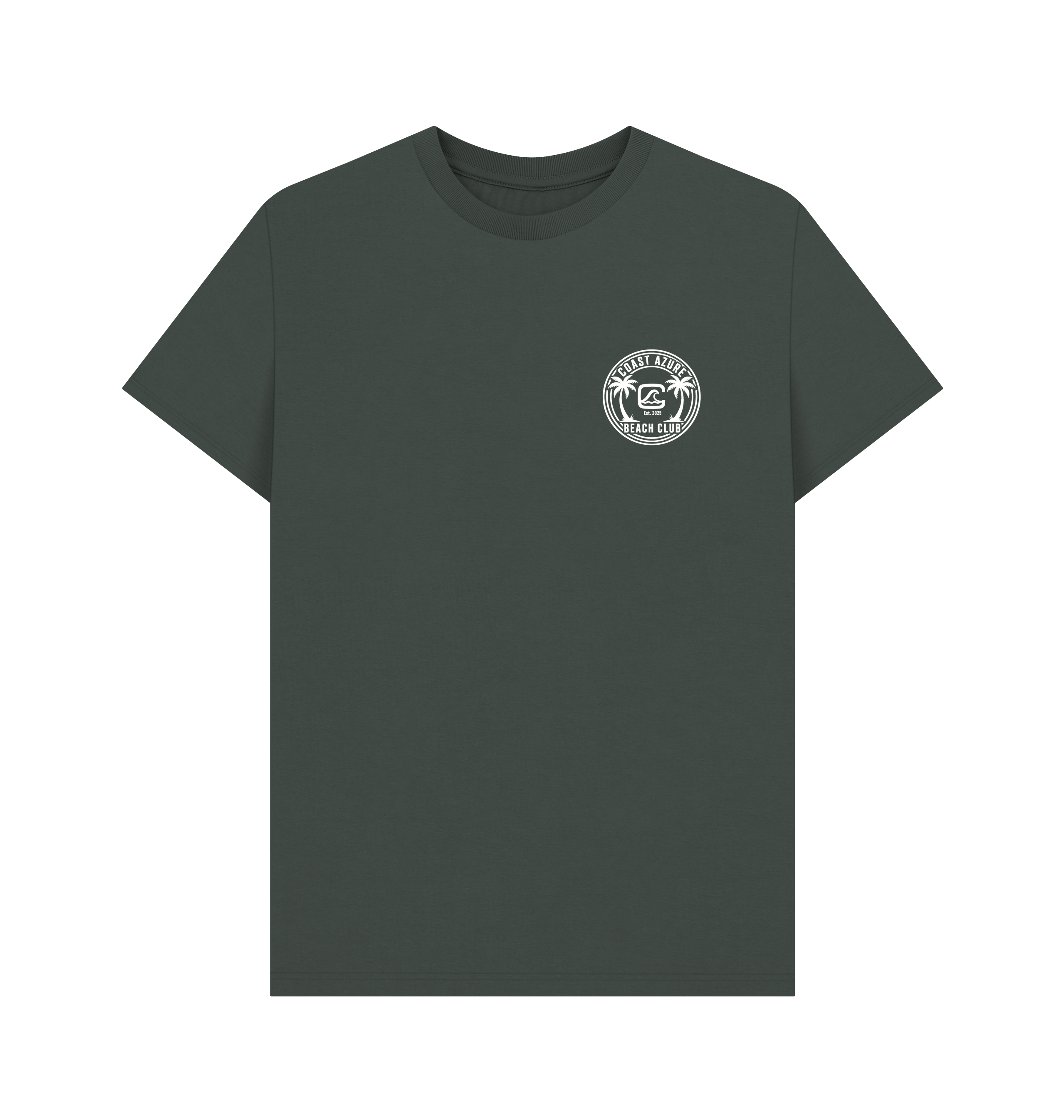 Dark Grey Printed T-shirt Front