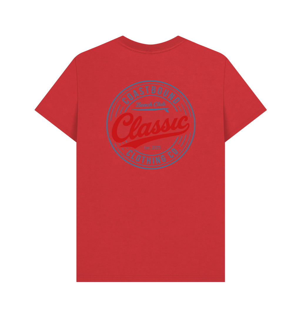 Red Printed T-shirt Back