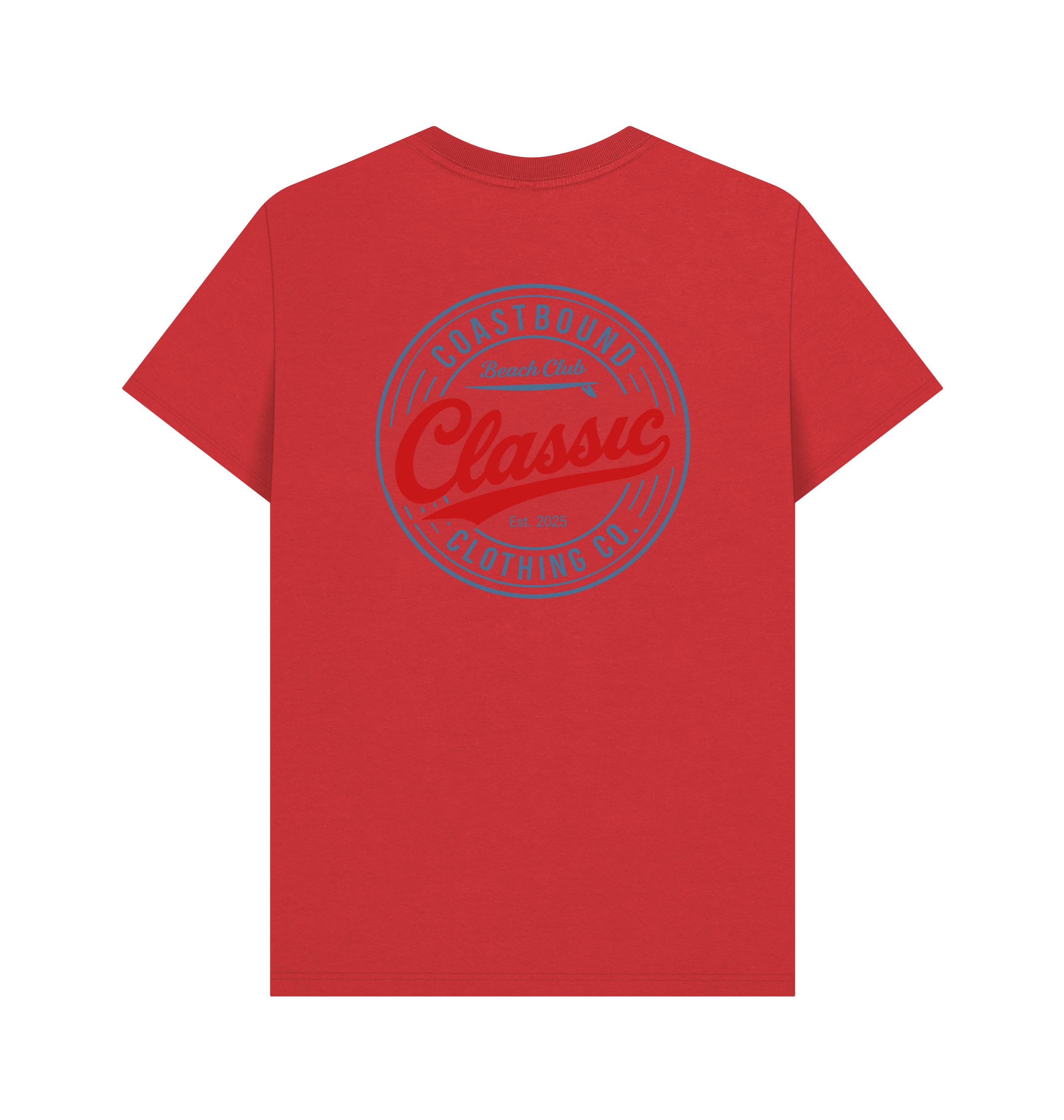Red Printed T-shirt Back