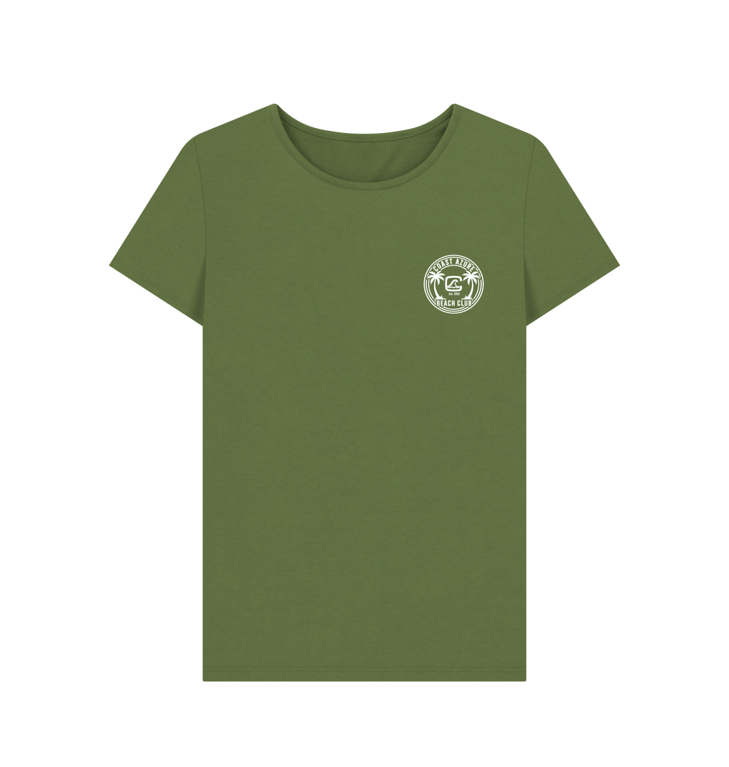 Khaki Printed T-shirt Front