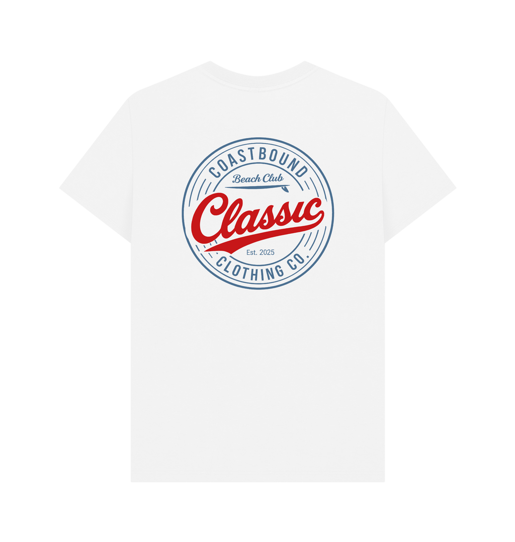 White Printed T-shirt Back