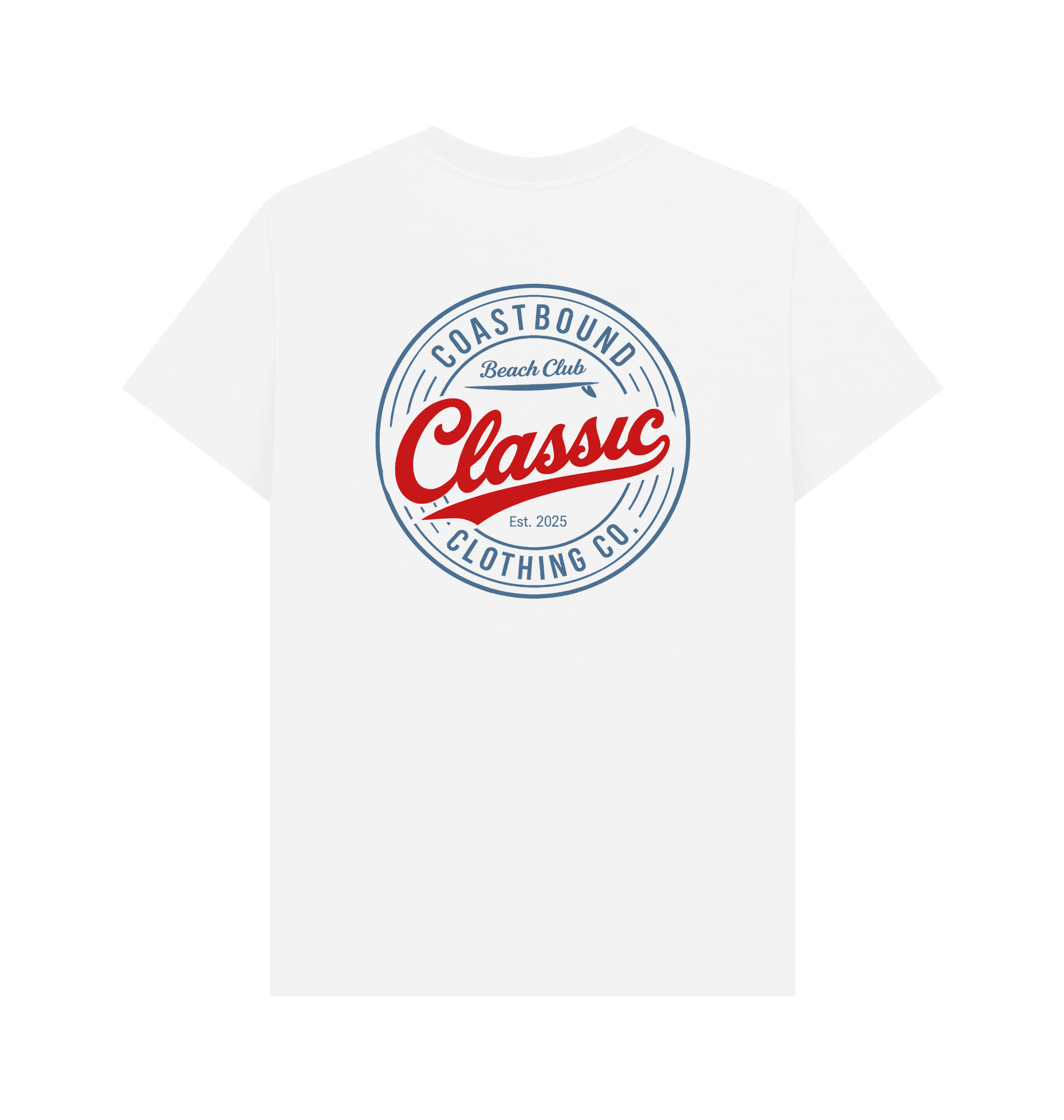 White Printed T-shirt Back