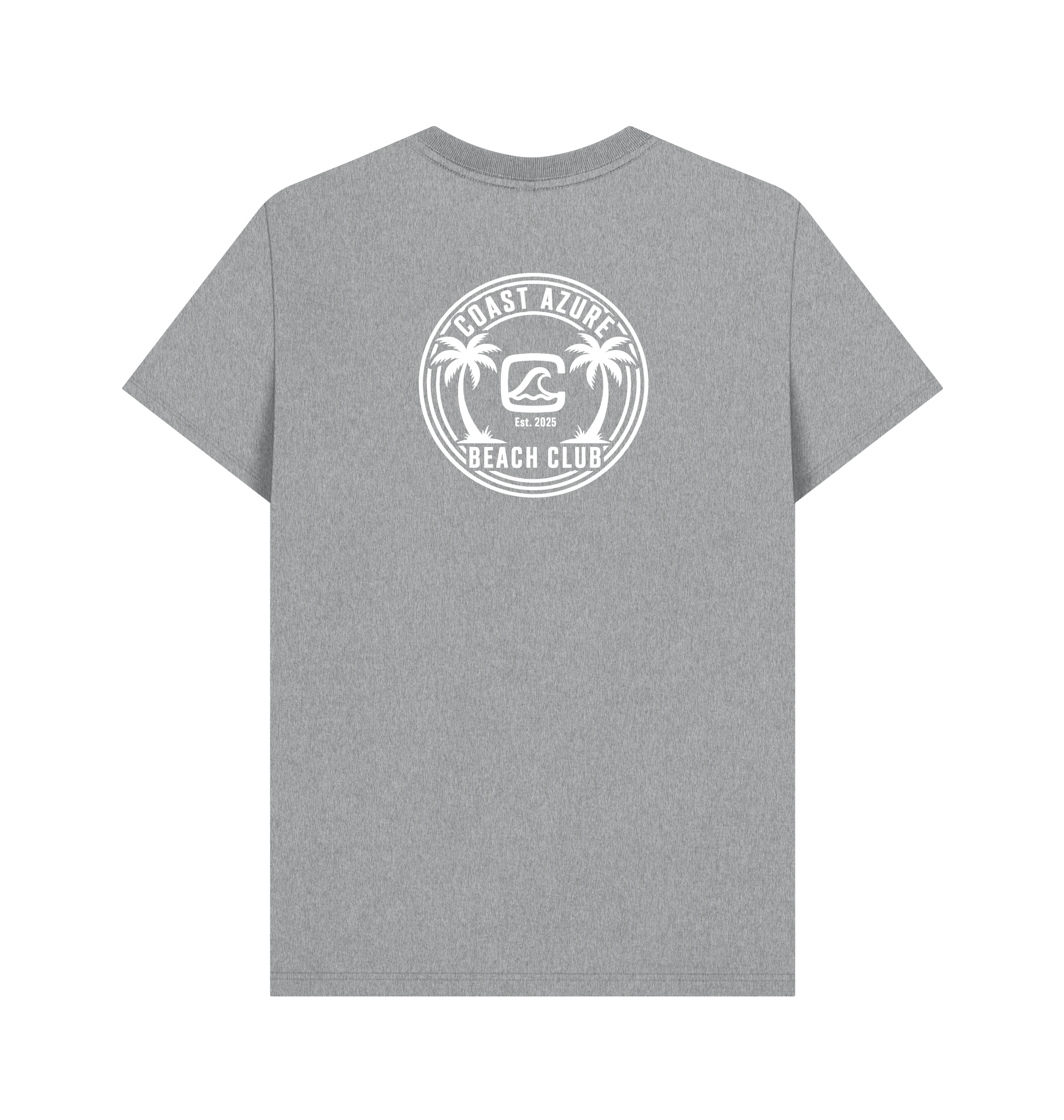 Athletic Grey Printed T-shirt Back