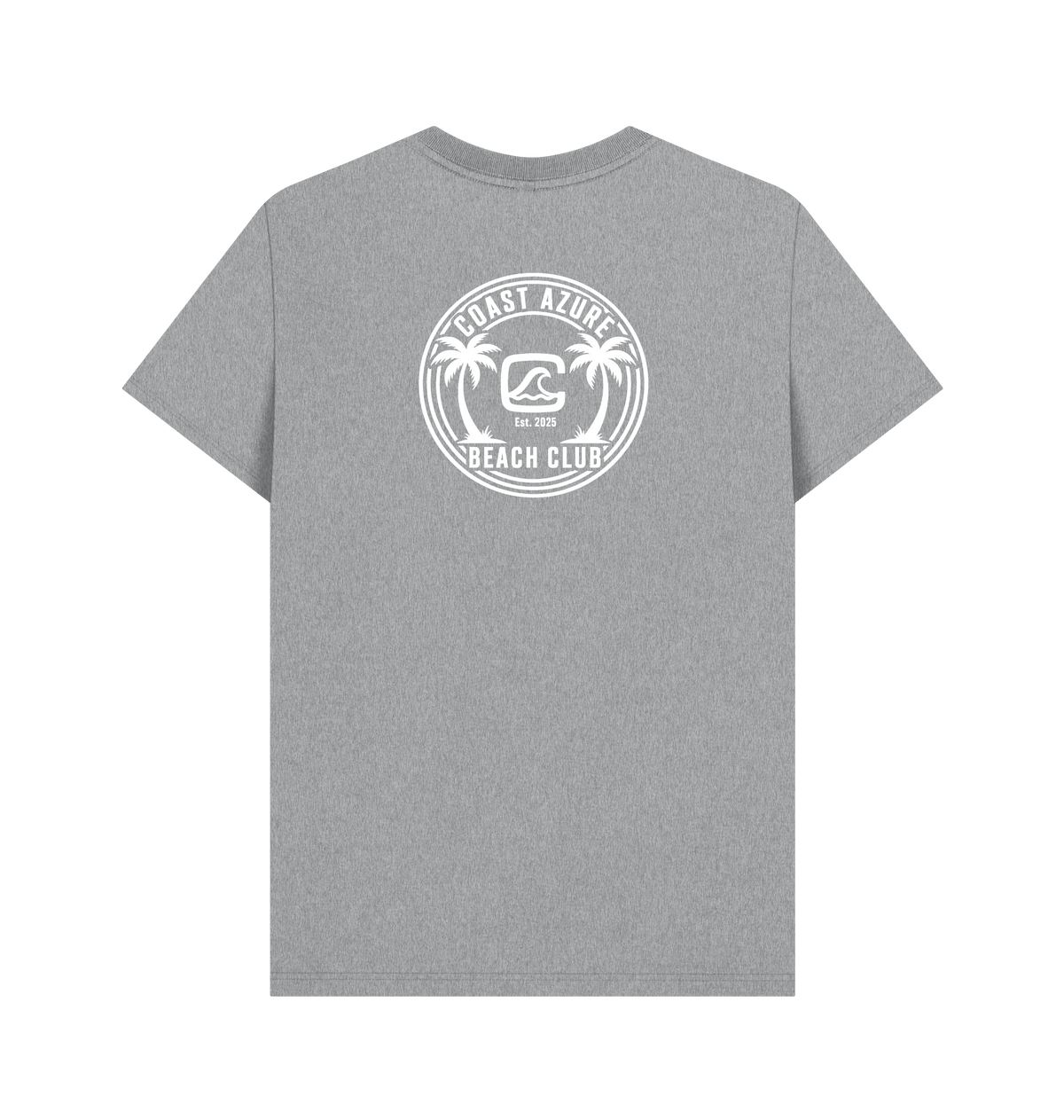 Athletic Grey Printed T-shirt Back
