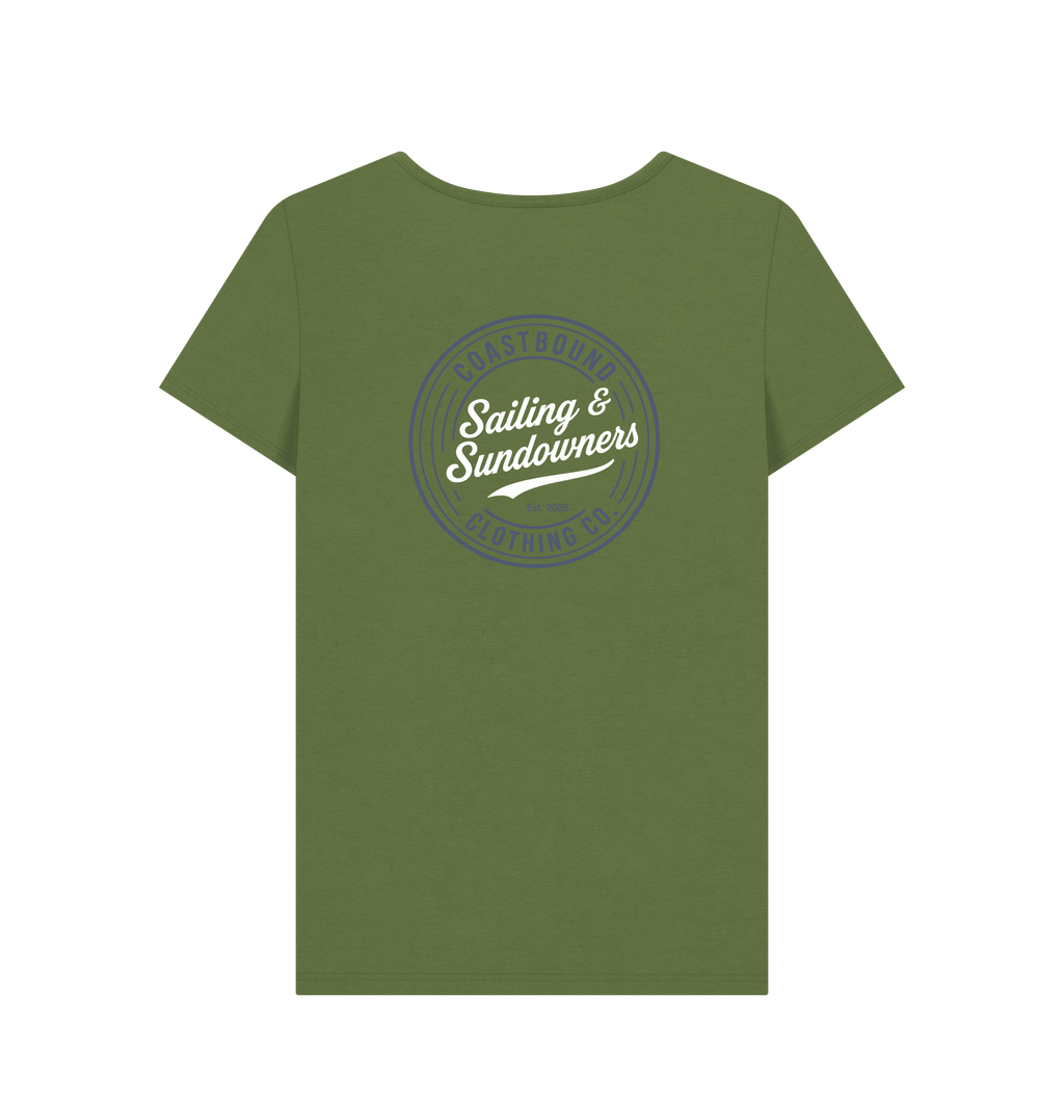 Khaki Printed T-shirt Back