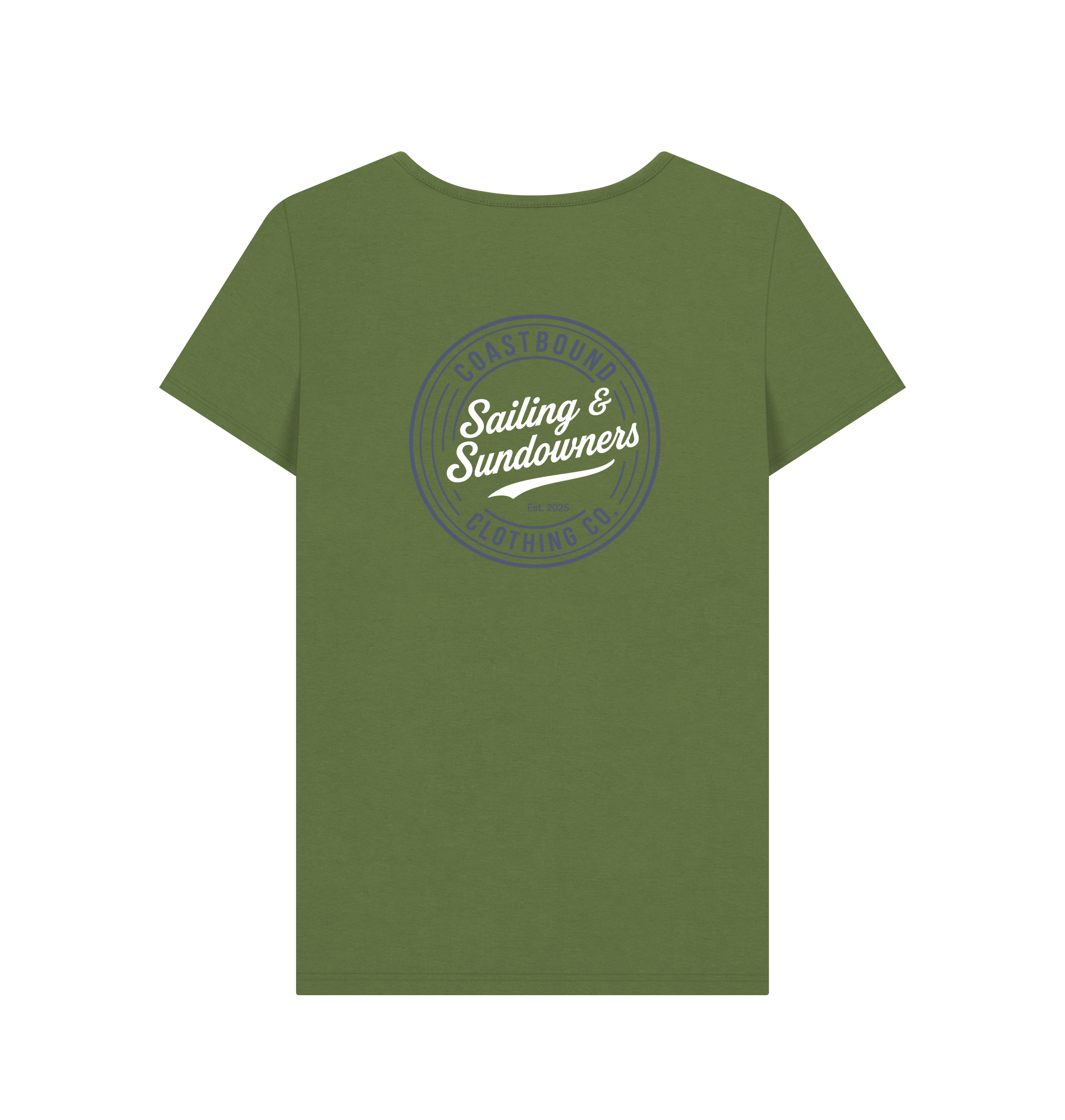 Khaki Printed T-shirt Back