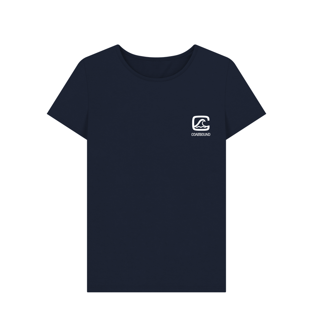 Navy Blue Printed T-shirt Front
