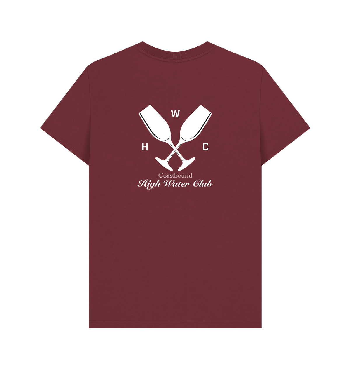 Red Wine Printed T-shirt Back