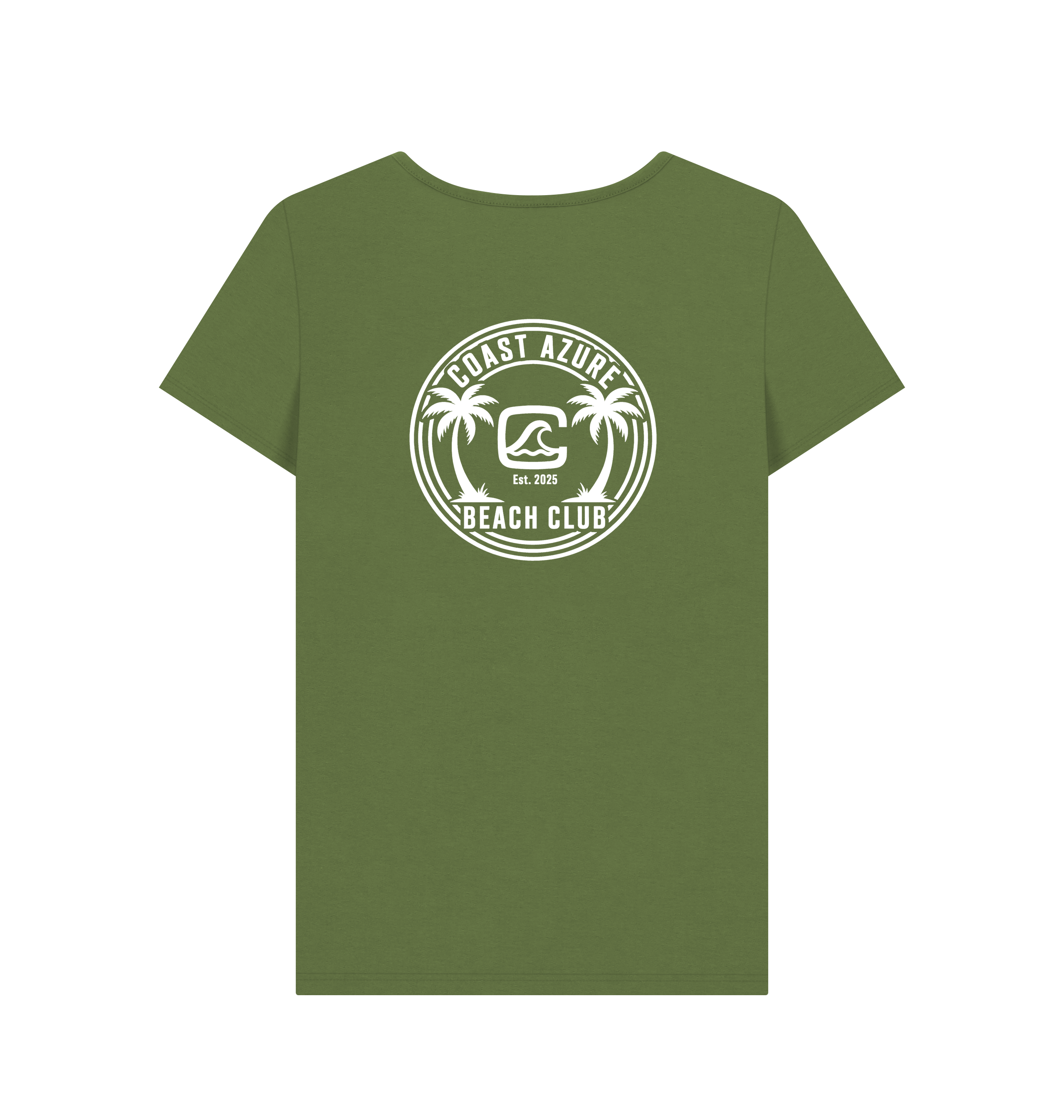 Khaki Printed T-shirt Back