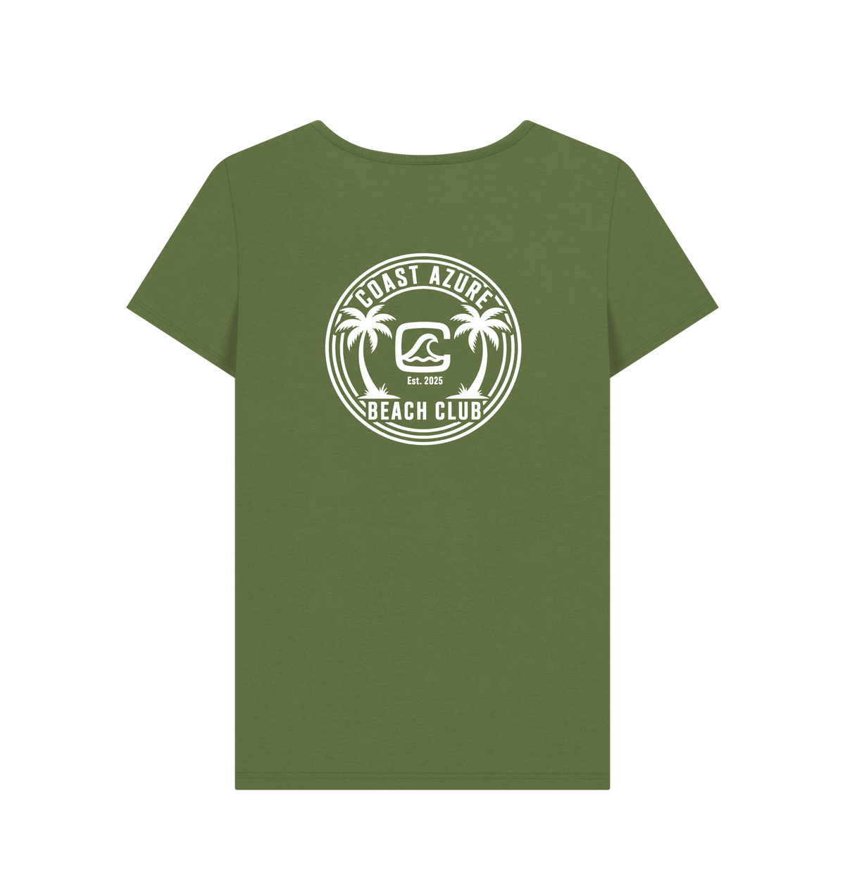 Khaki Printed T-shirt Back