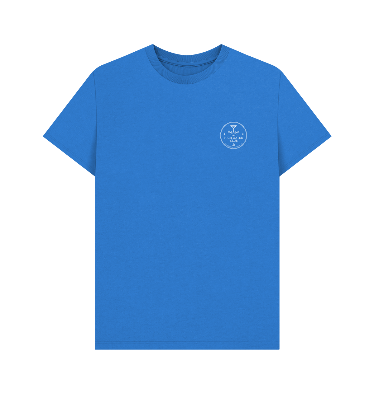 Bright Blue Printed T-shirt Front