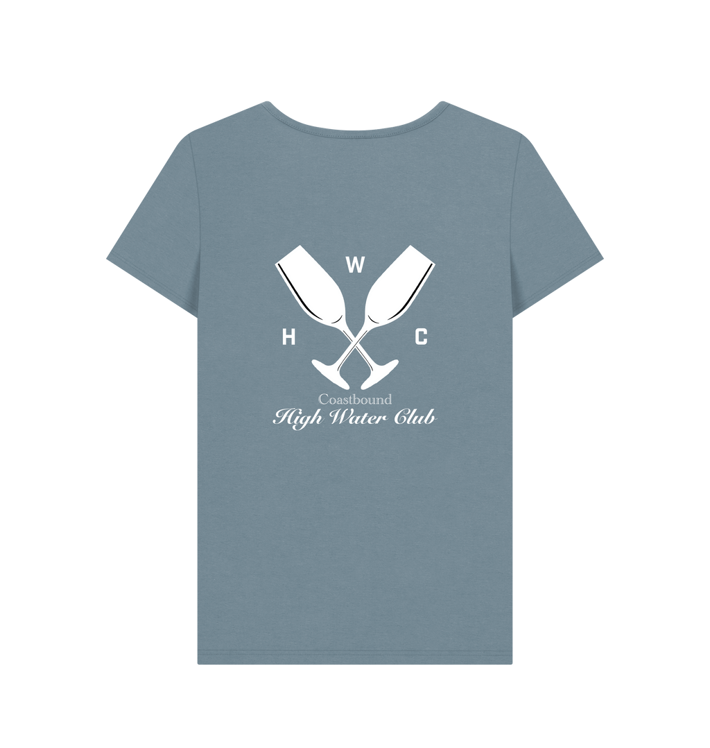 Stone Blue Printed T-shirt Back