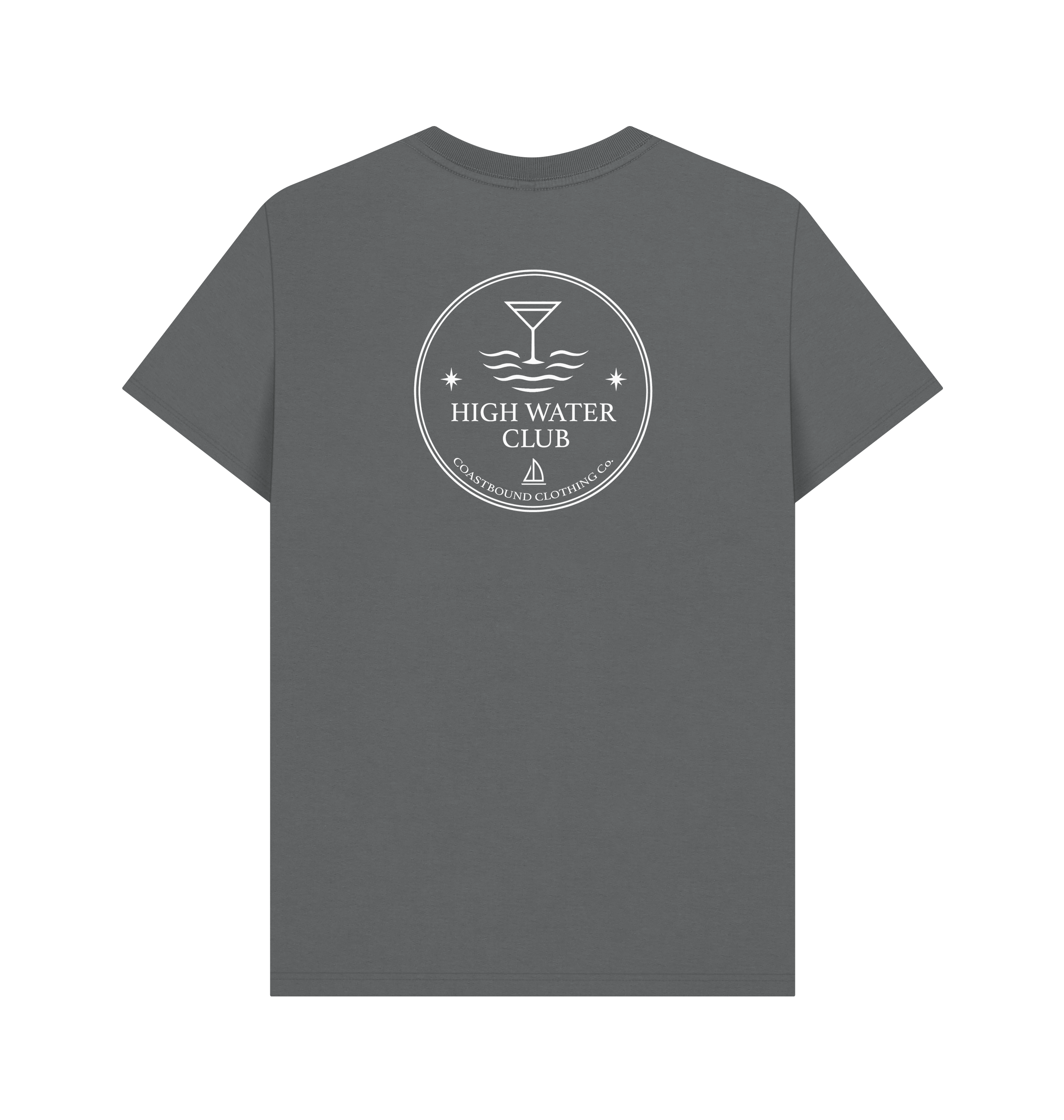 Slate Grey Printed T-shirt Back