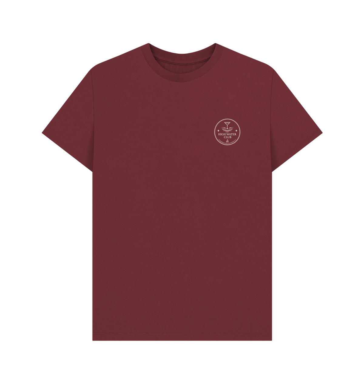 Red Wine Printed T-shirt Front