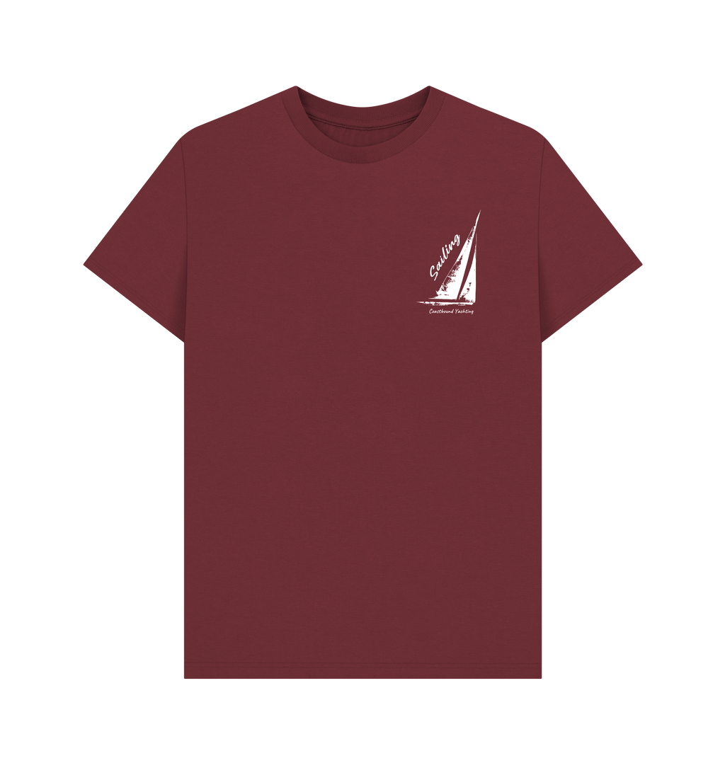 Red Wine Printed T-shirt Front
