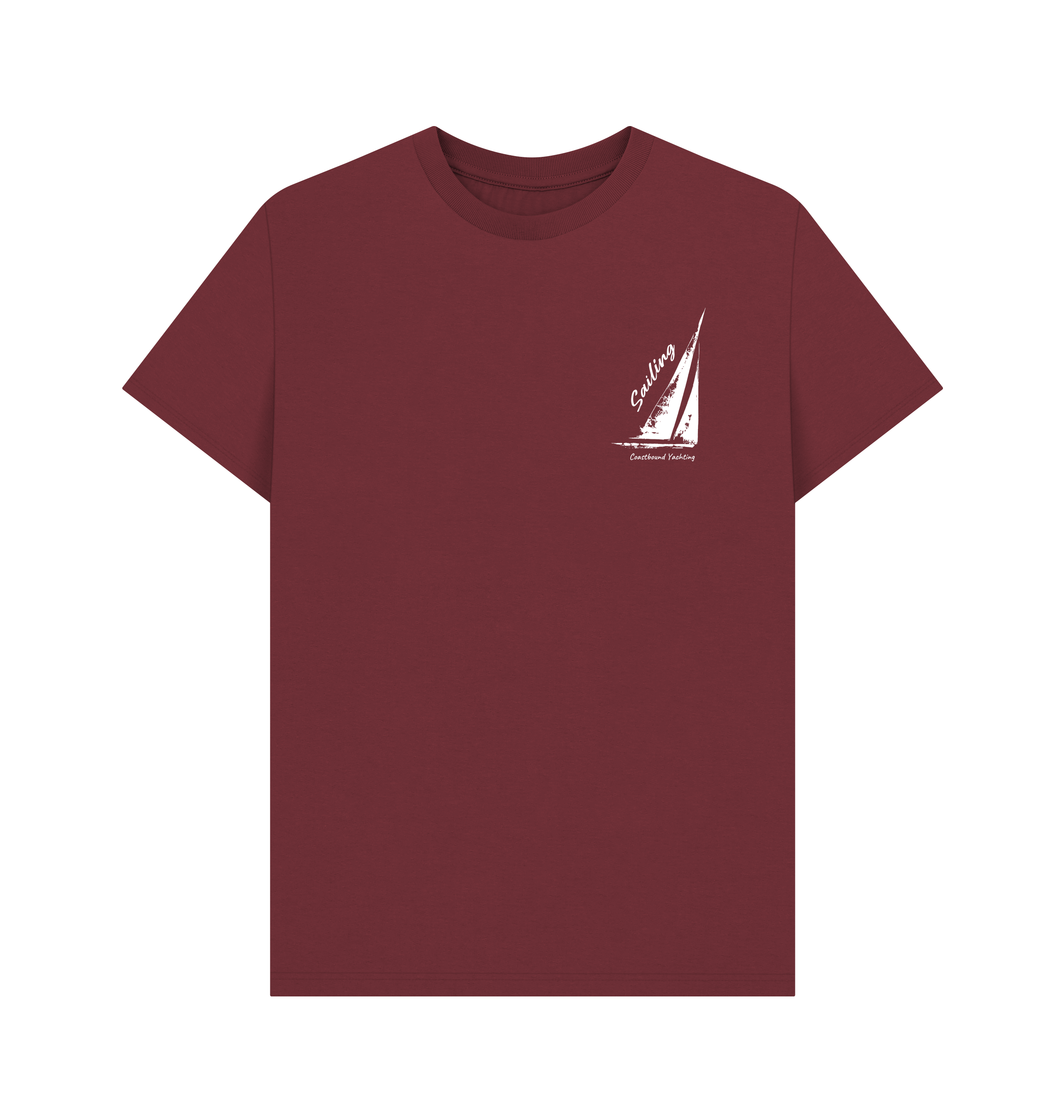 Red Wine Printed T-shirt Front