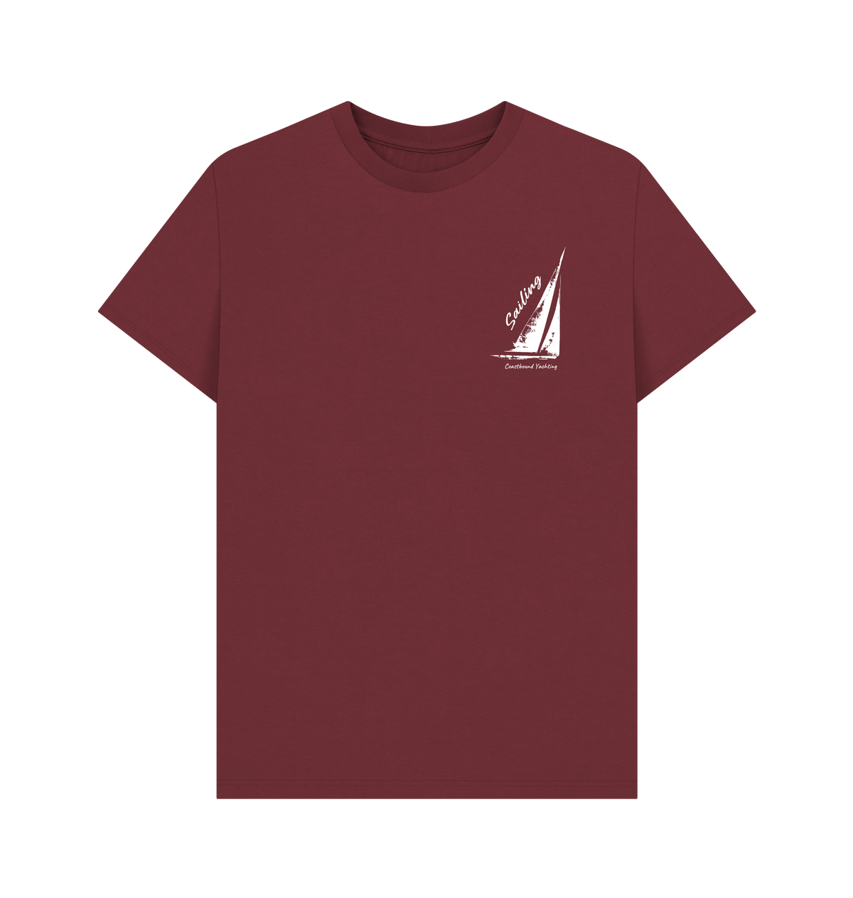Red Wine Printed T-shirt Front