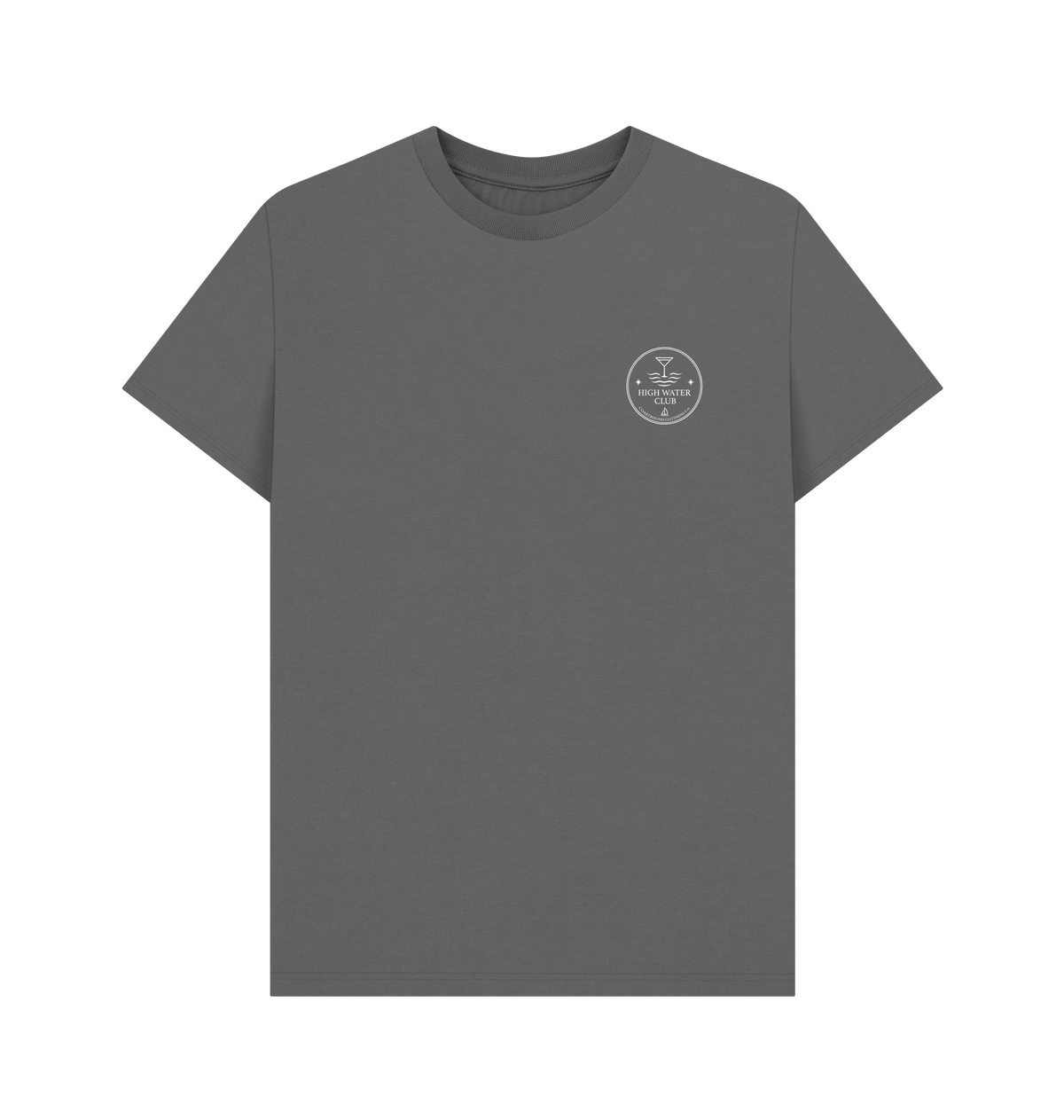 Slate Grey Printed T-shirt Front