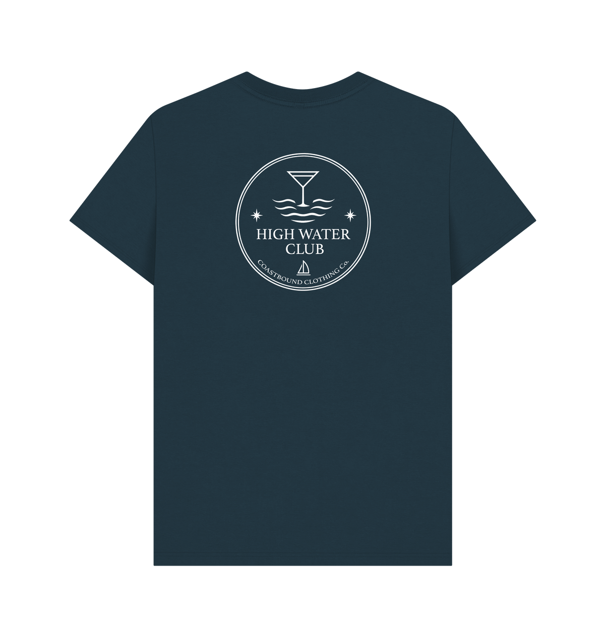 Denim Blue Printed T-shirt Back