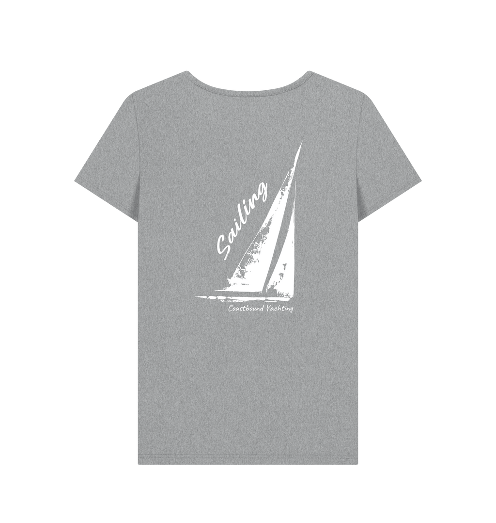 Athletic Grey Printed T-shirt Back